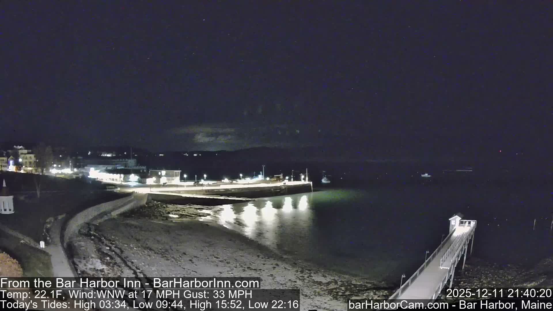 Bar Harbor  West View Live Cam - Maine, USA