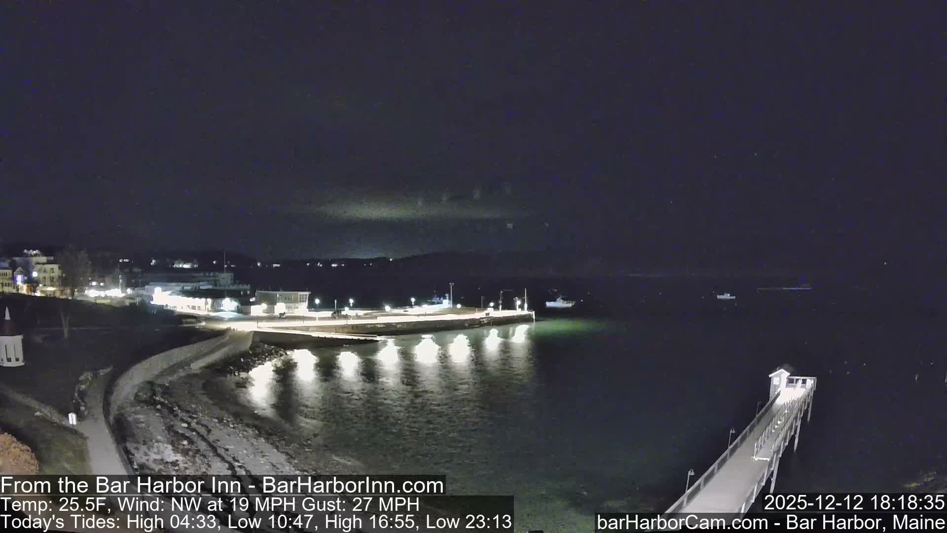 Bar Harbor  West View Live Cam - Maine, USA