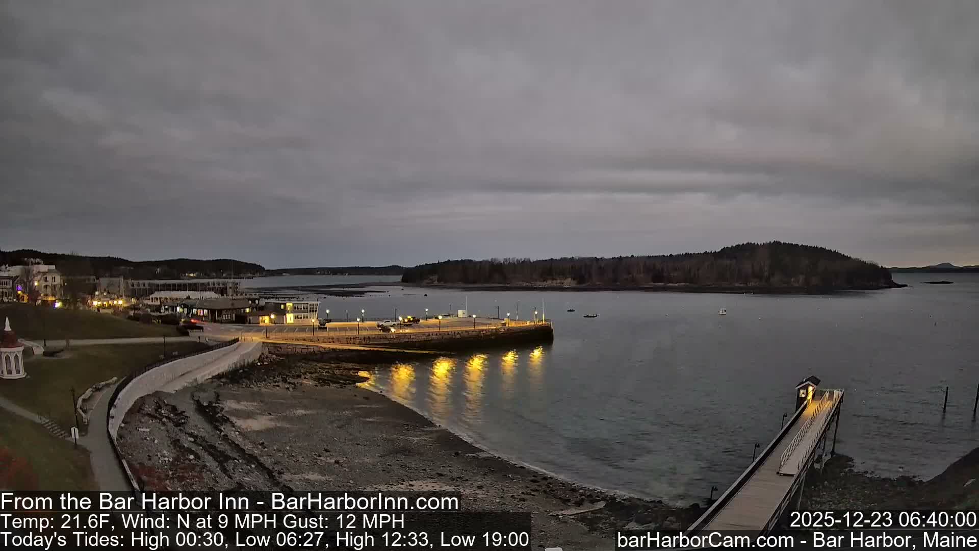 Bar Harbor  West View Live Cam - Maine, USA