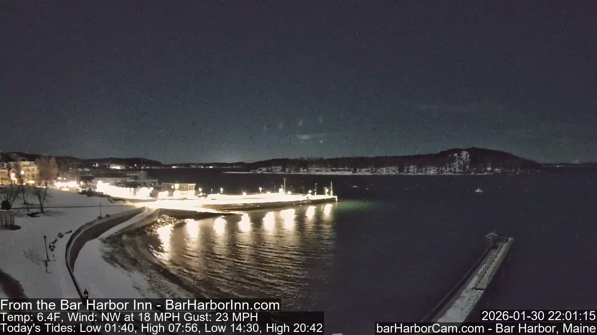 Bar Harbor  West View Live Cam - Maine, USA