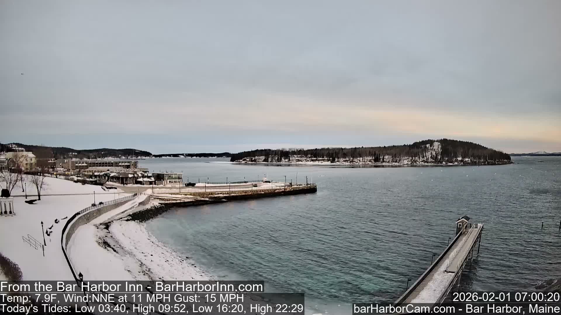 Bar Harbor  West View Live Cam - Maine, USA