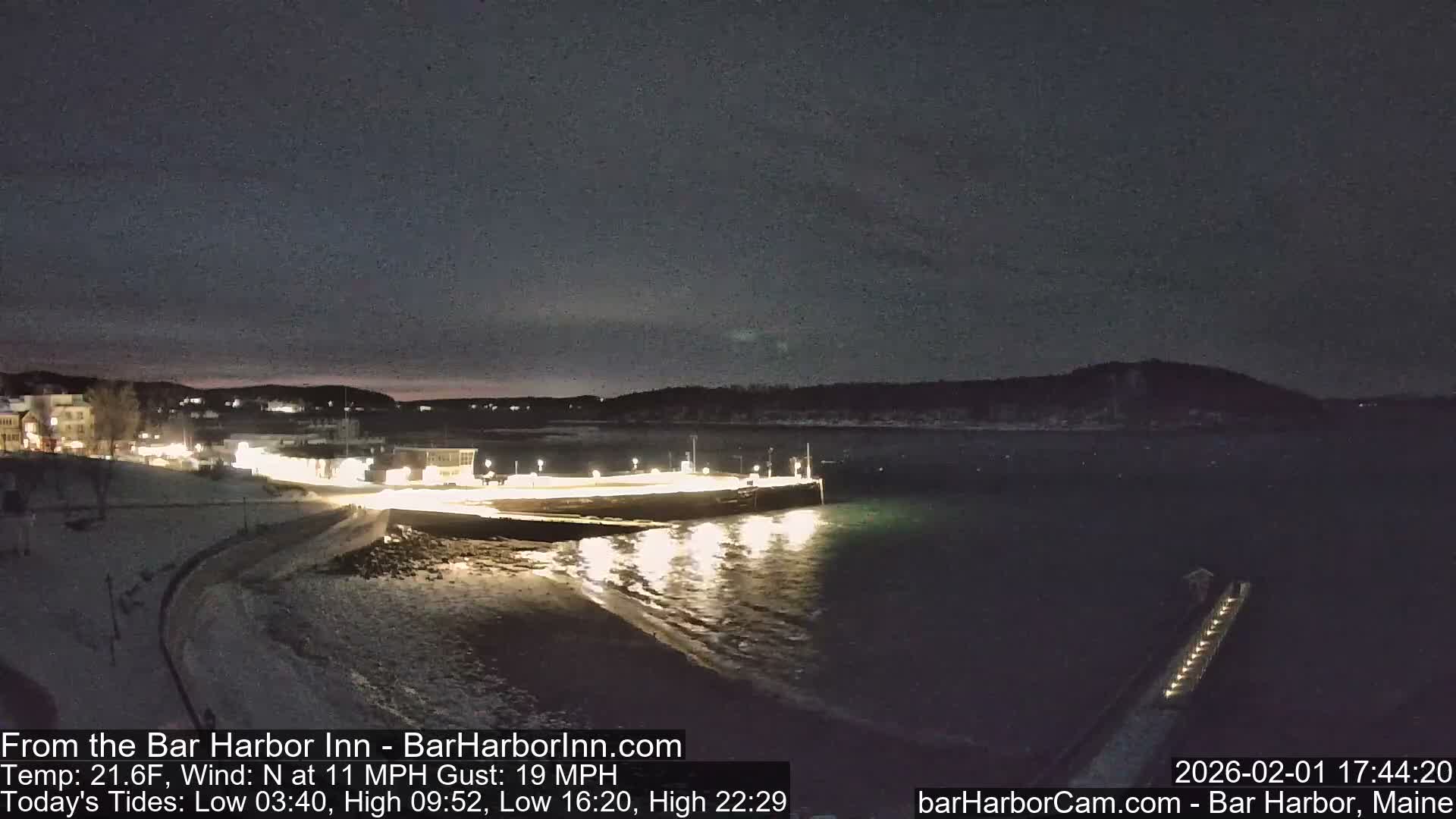Bar Harbor  West View Live Cam - Maine, USA