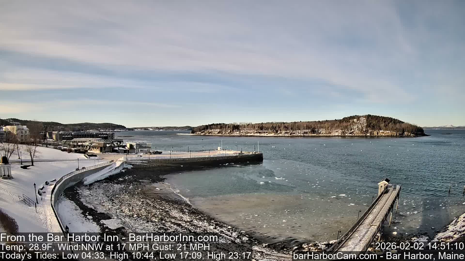 Bar Harbor  West View Live Cam - Maine, USA