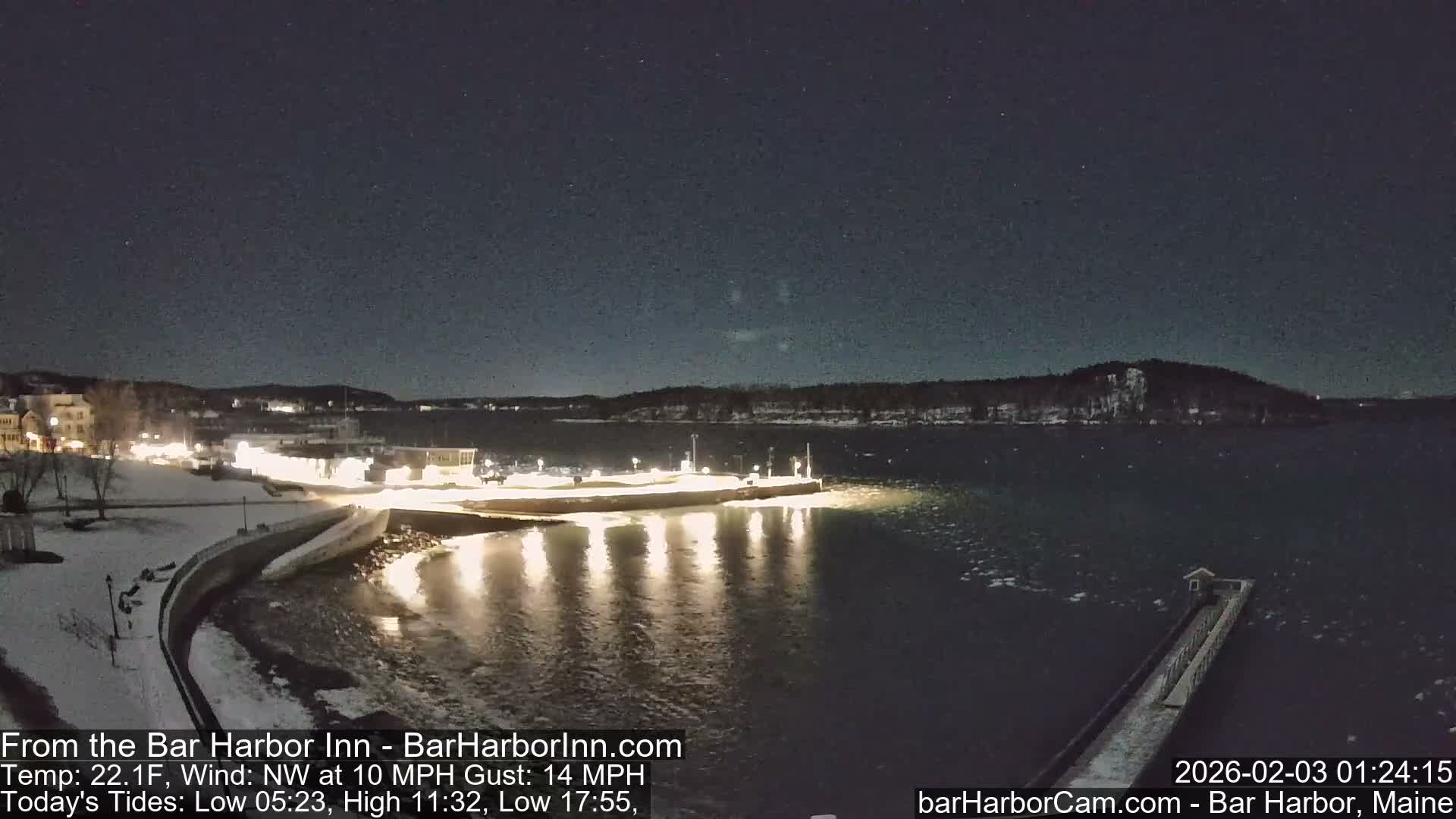 Bar Harbor  West View Live Cam - Maine, USA