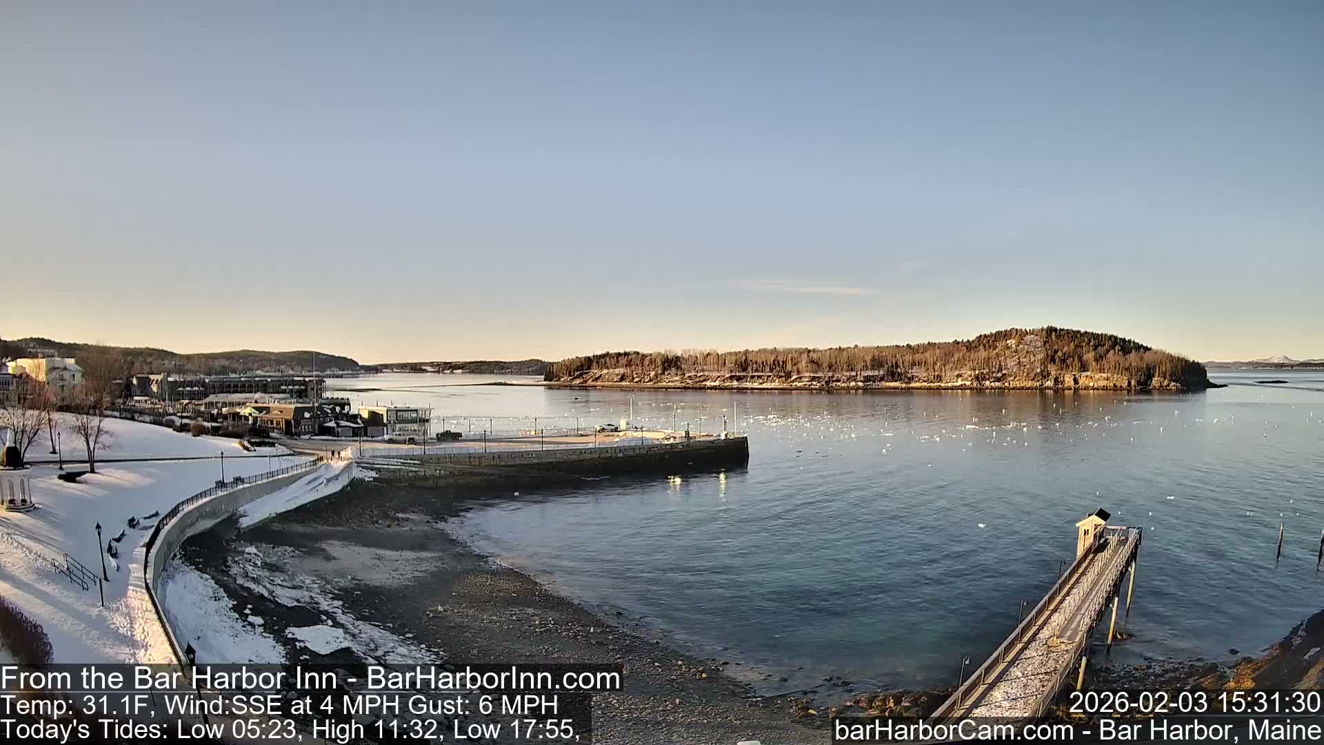 Bar Harbor  West View Live Cam - Maine, USA