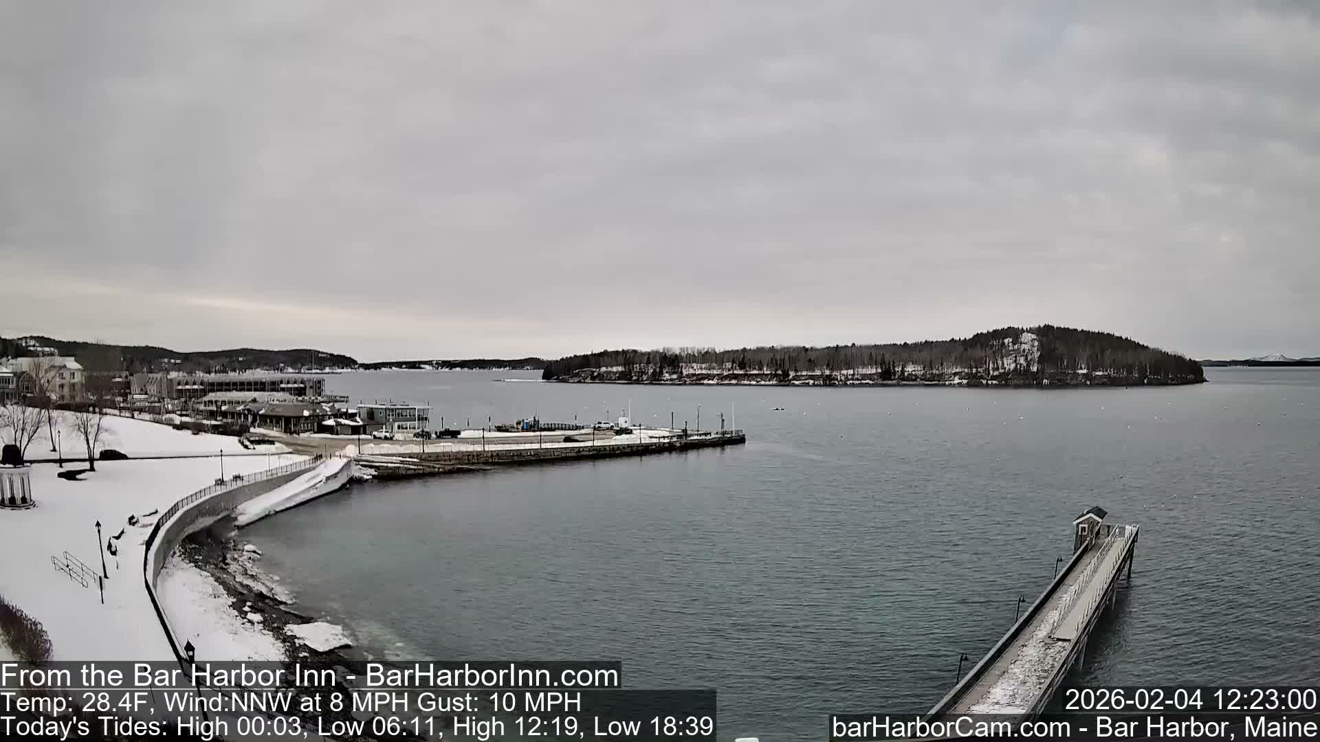 Bar Harbor  West View Live Cam - Maine, USA