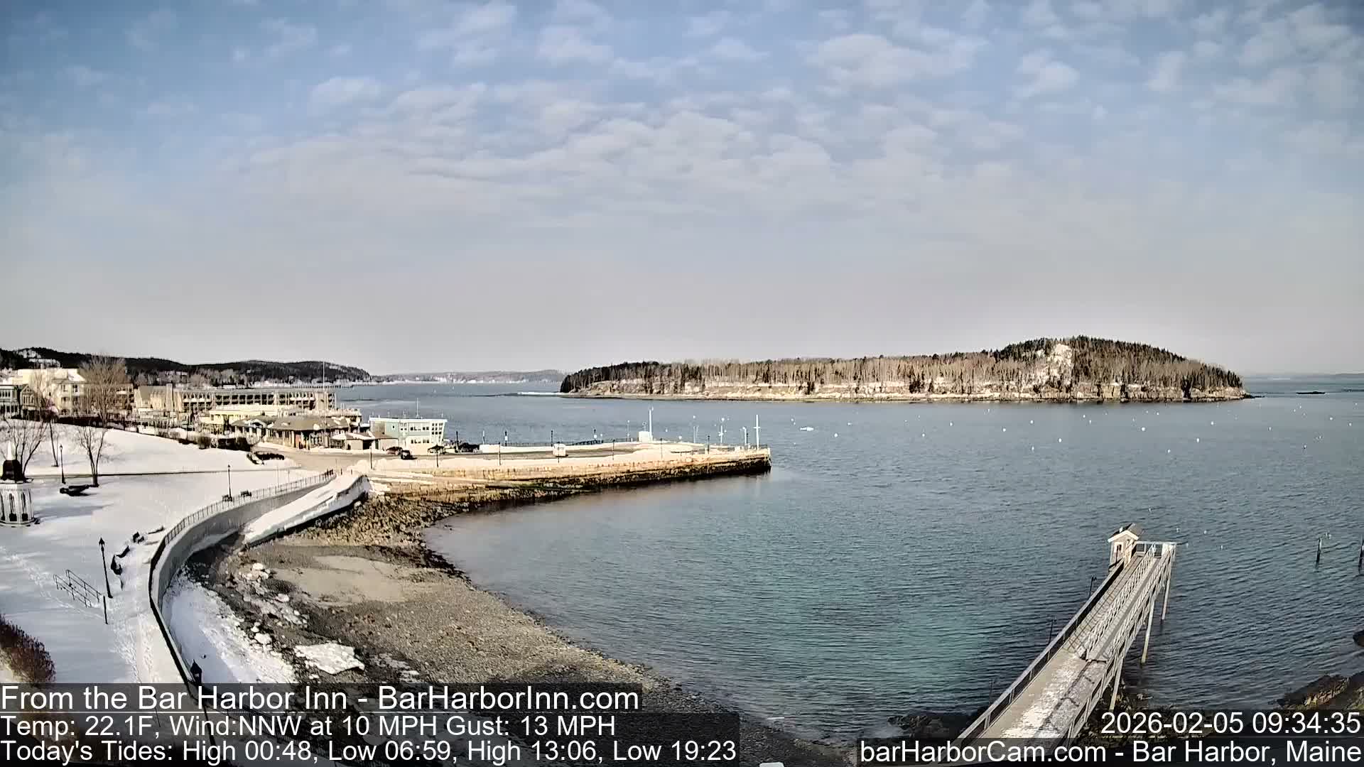 Bar Harbor  West View Live Cam - Maine, USA