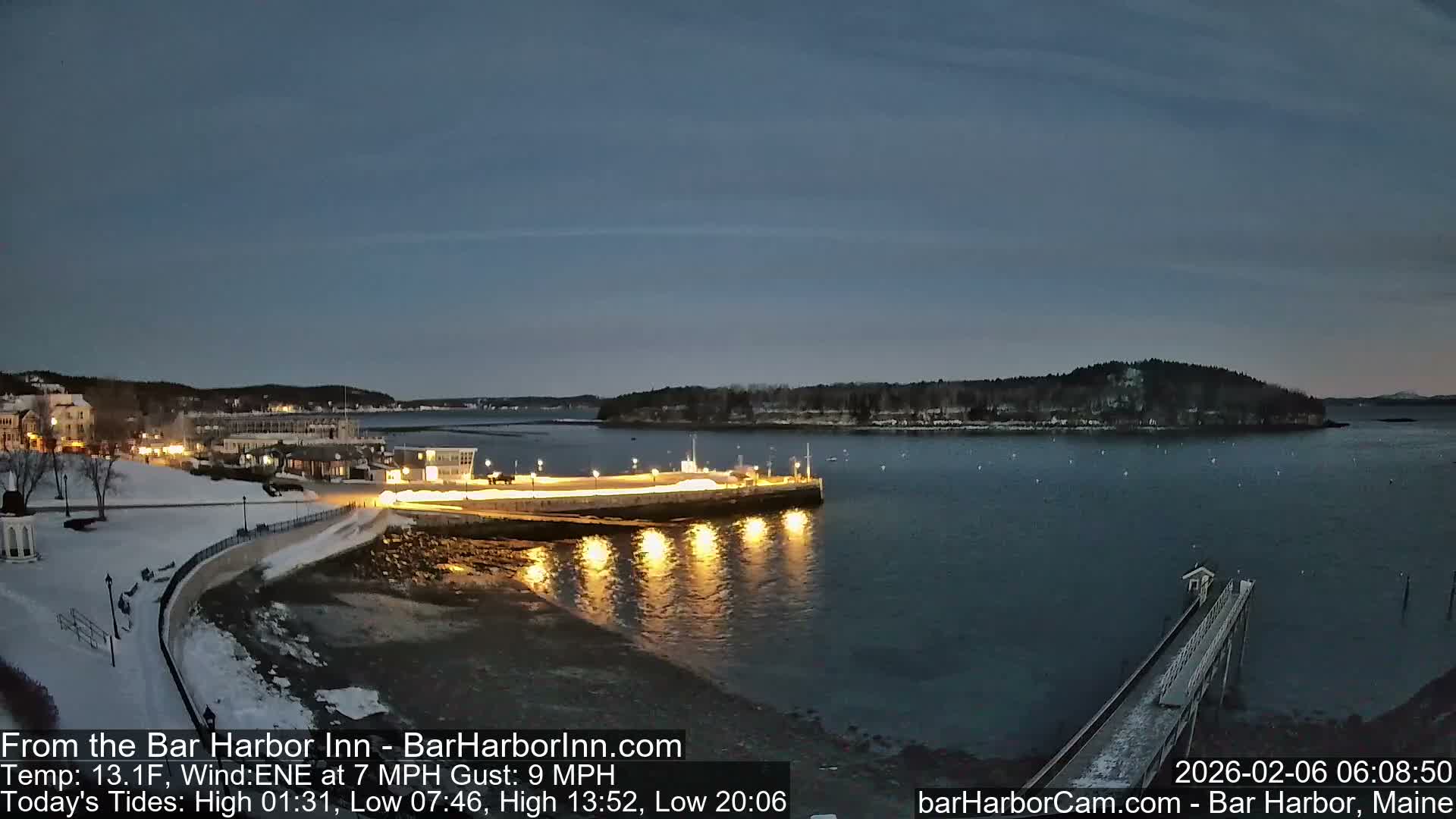 Bar Harbor  West View Live Cam - Maine, USA