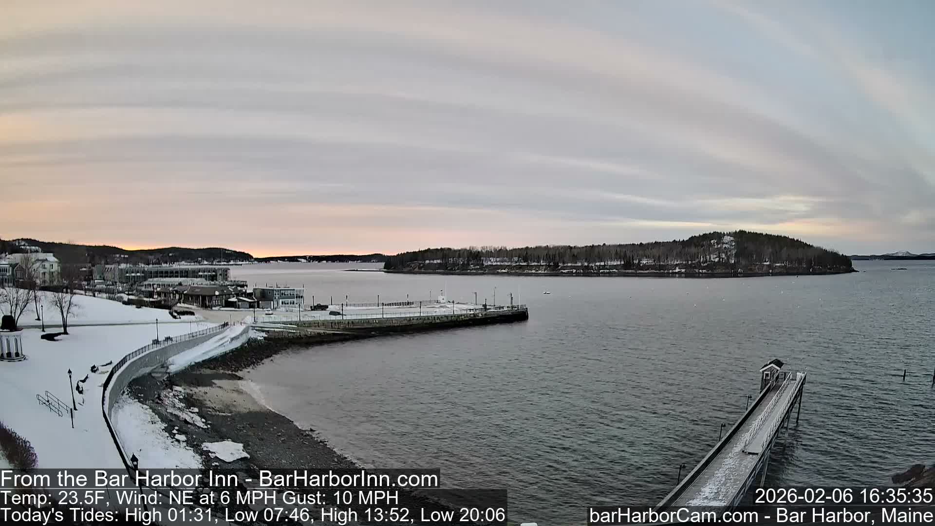 Bar Harbor  West View Live Cam - Maine, USA
