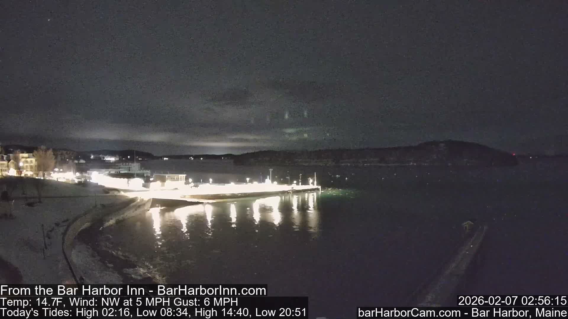 Bar Harbor  West View Live Cam - Maine, USA