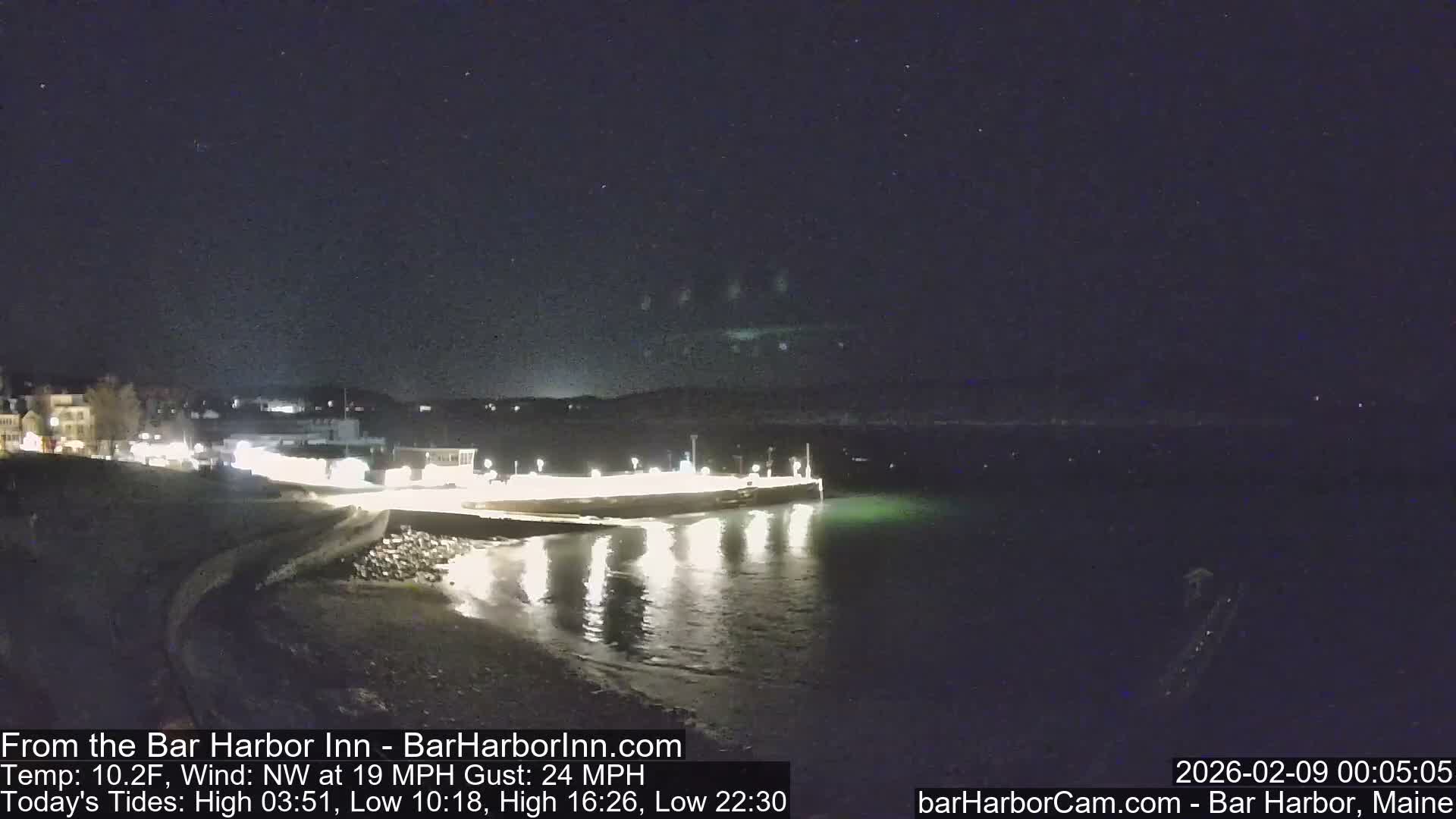 Bar Harbor  West View Live Cam - Maine, USA