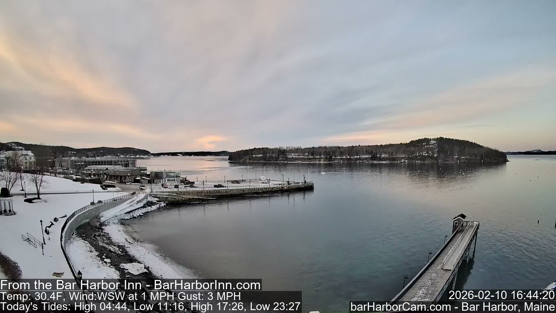 Bar Harbor  West View Live Cam - Maine, USA