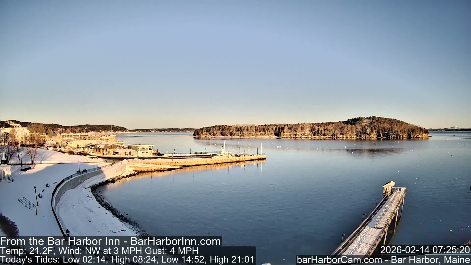Bar Harbor  West View Live Cam - Maine, USA