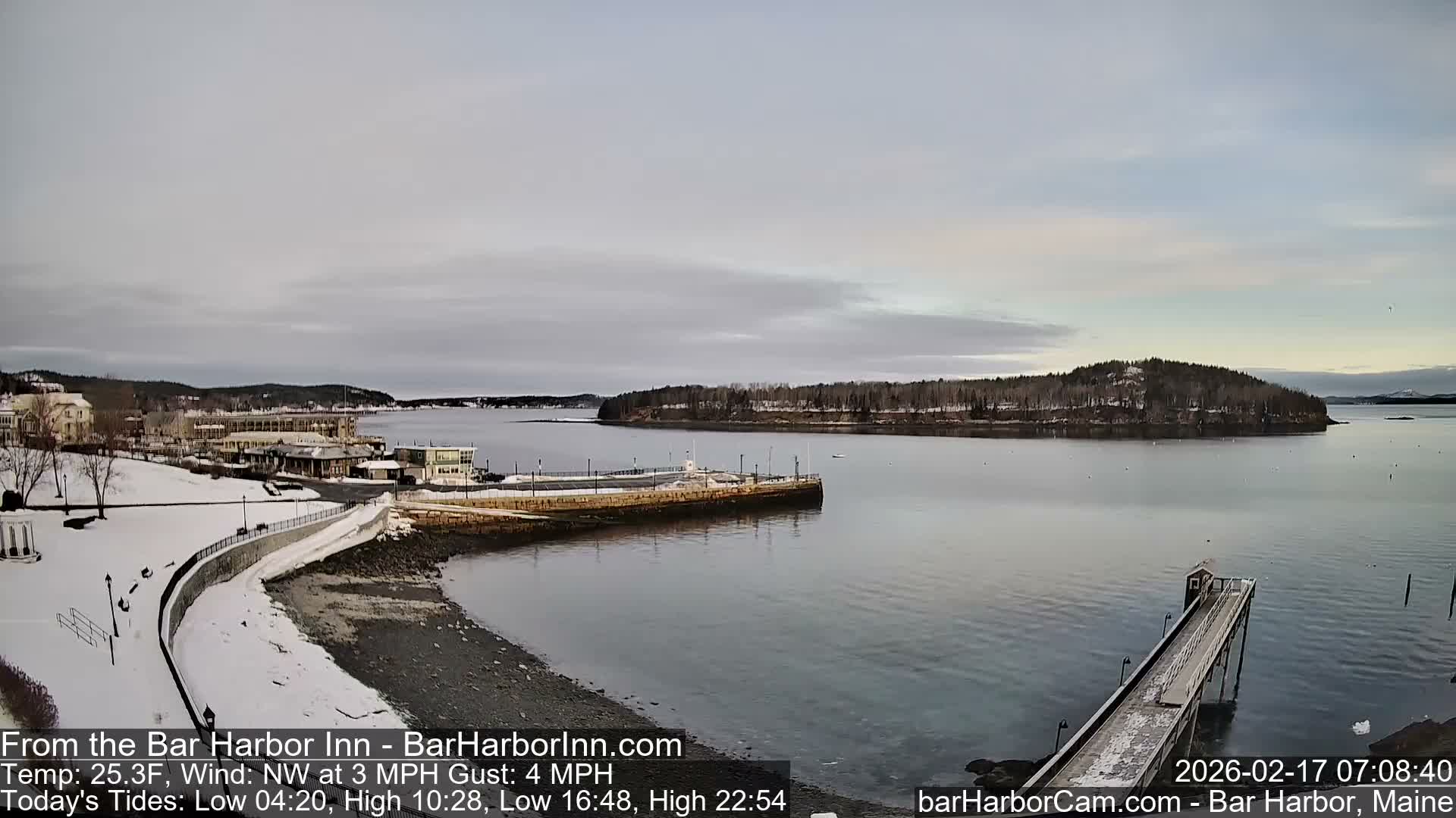 Bar Harbor  West View Live Cam - Maine, USA