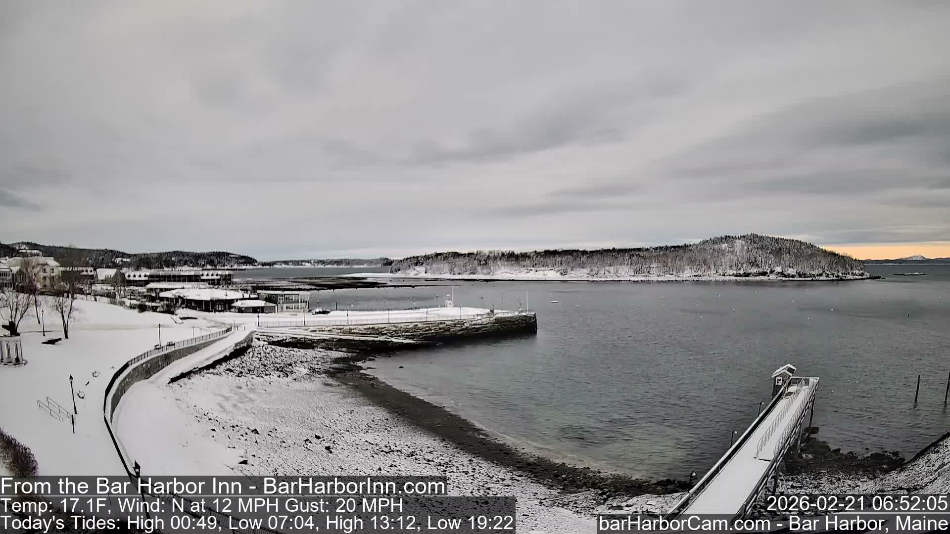 Bar Harbor  West View Live Cam - Maine, USA