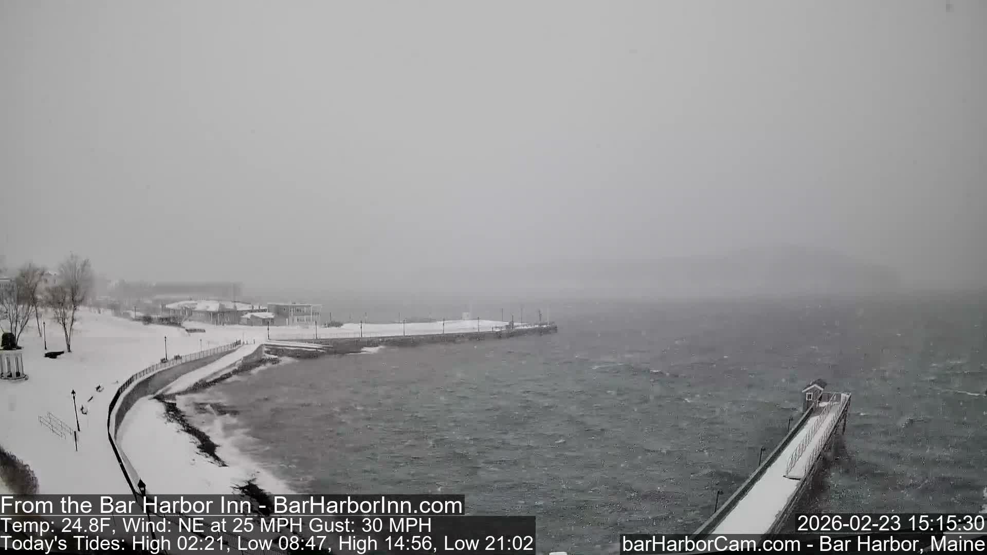 Bar Harbor  West View Live Cam - Maine, USA