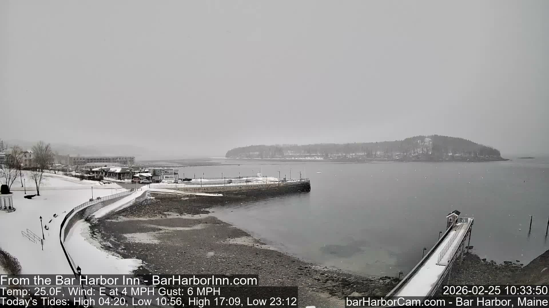 Bar Harbor  West View Live Cam - Maine, USA