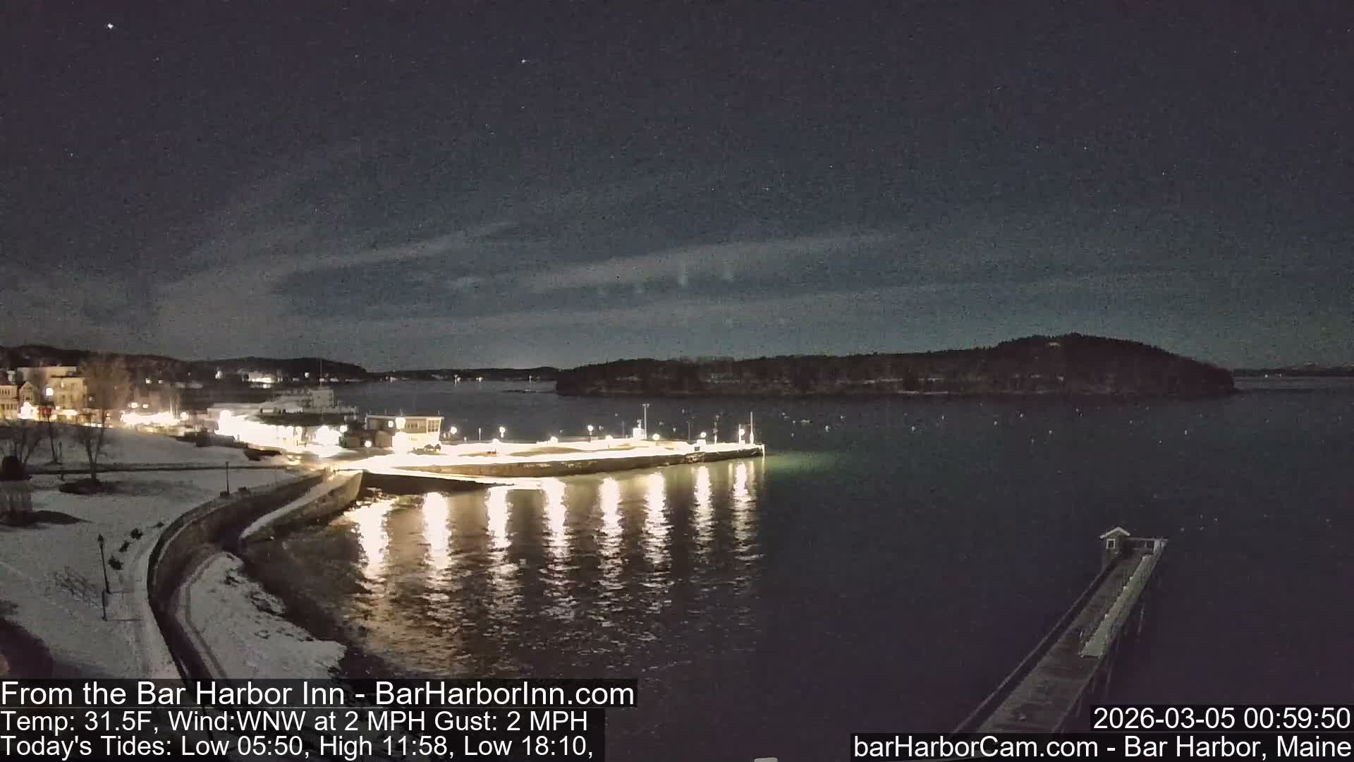 Bar Harbor  West View Live Cam - Maine, USA