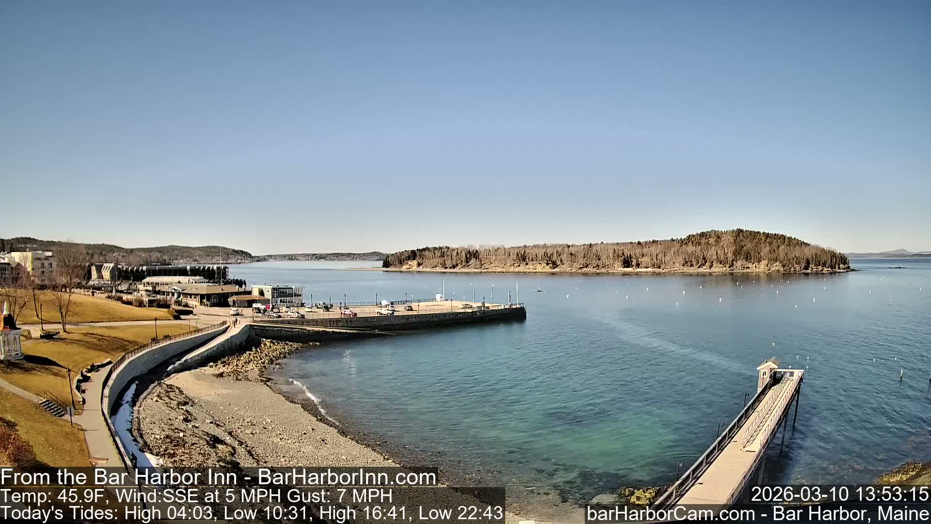 Bar Harbor  West View Live Cam - Maine, USA