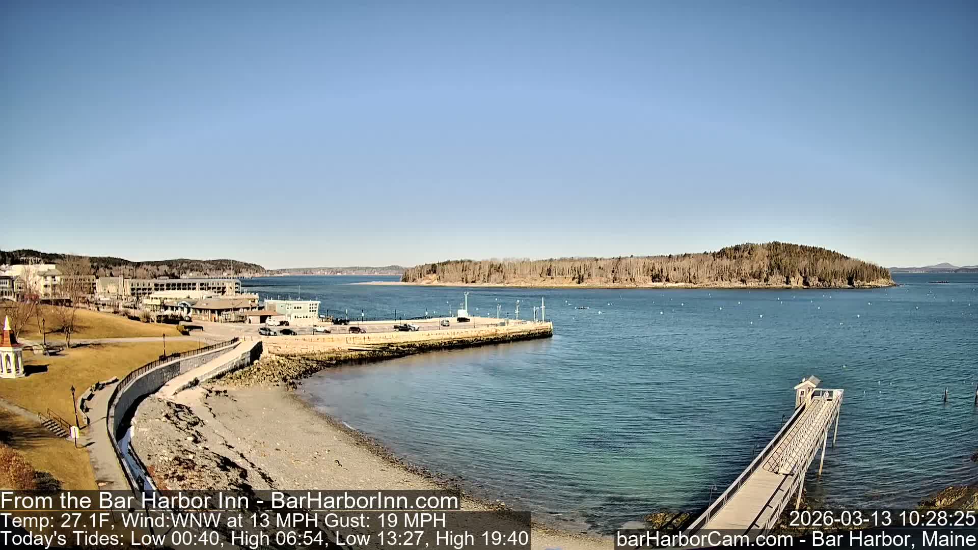 Bar Harbor  West View Live Cam - Maine, USA