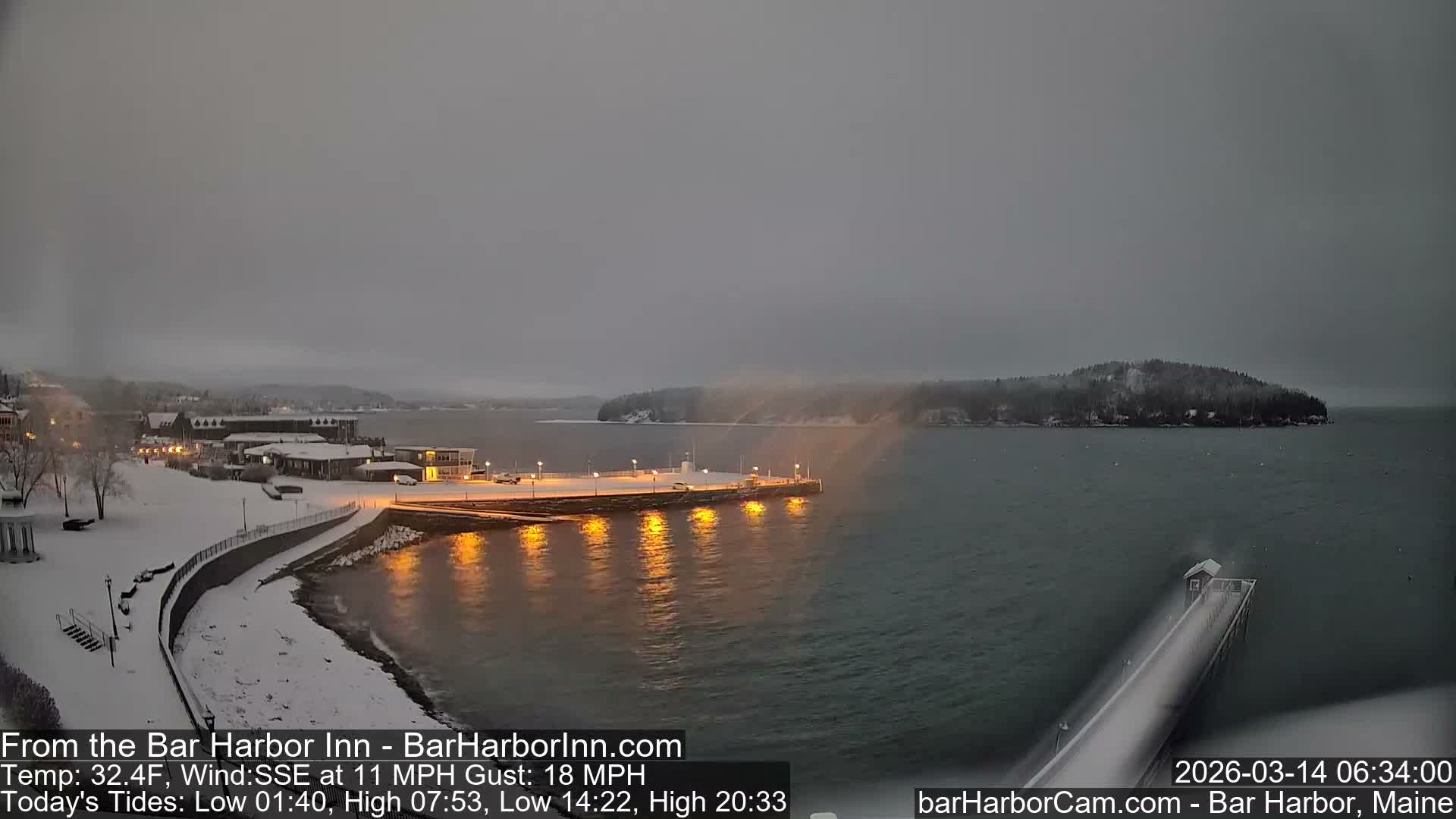 Bar Harbor  West View Live Cam - Maine, USA