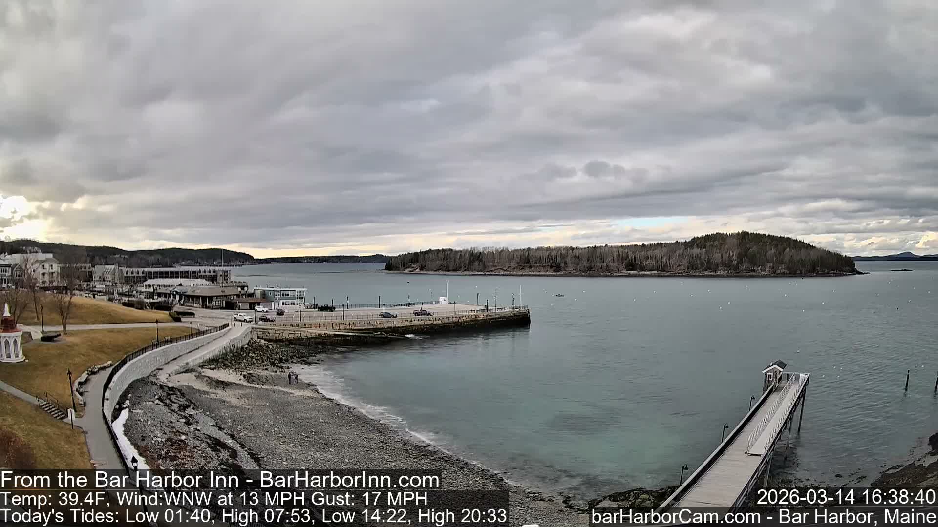 Bar Harbor  West View Live Cam - Maine, USA