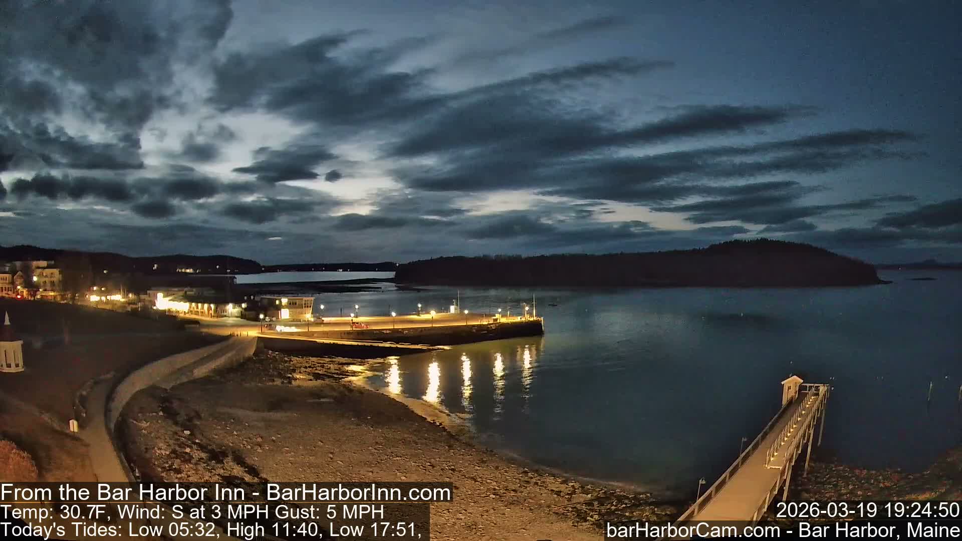 Bar Harbor  West View Live Cam - Maine, USA