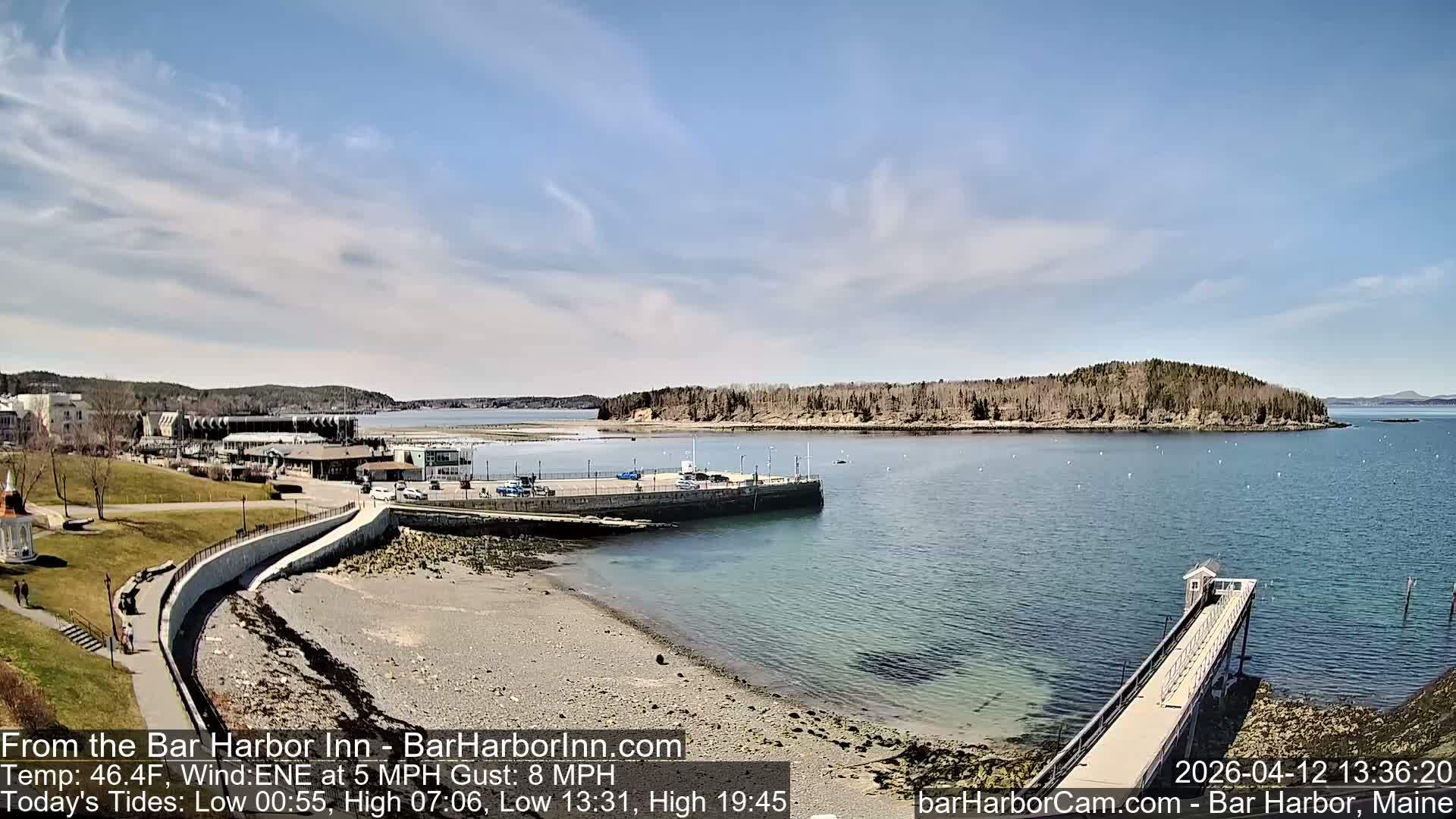 Bar Harbor  West View Live Cam - Maine, USA