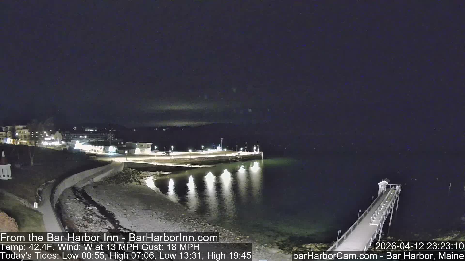 Bar Harbor  West View Live Cam - Maine, USA