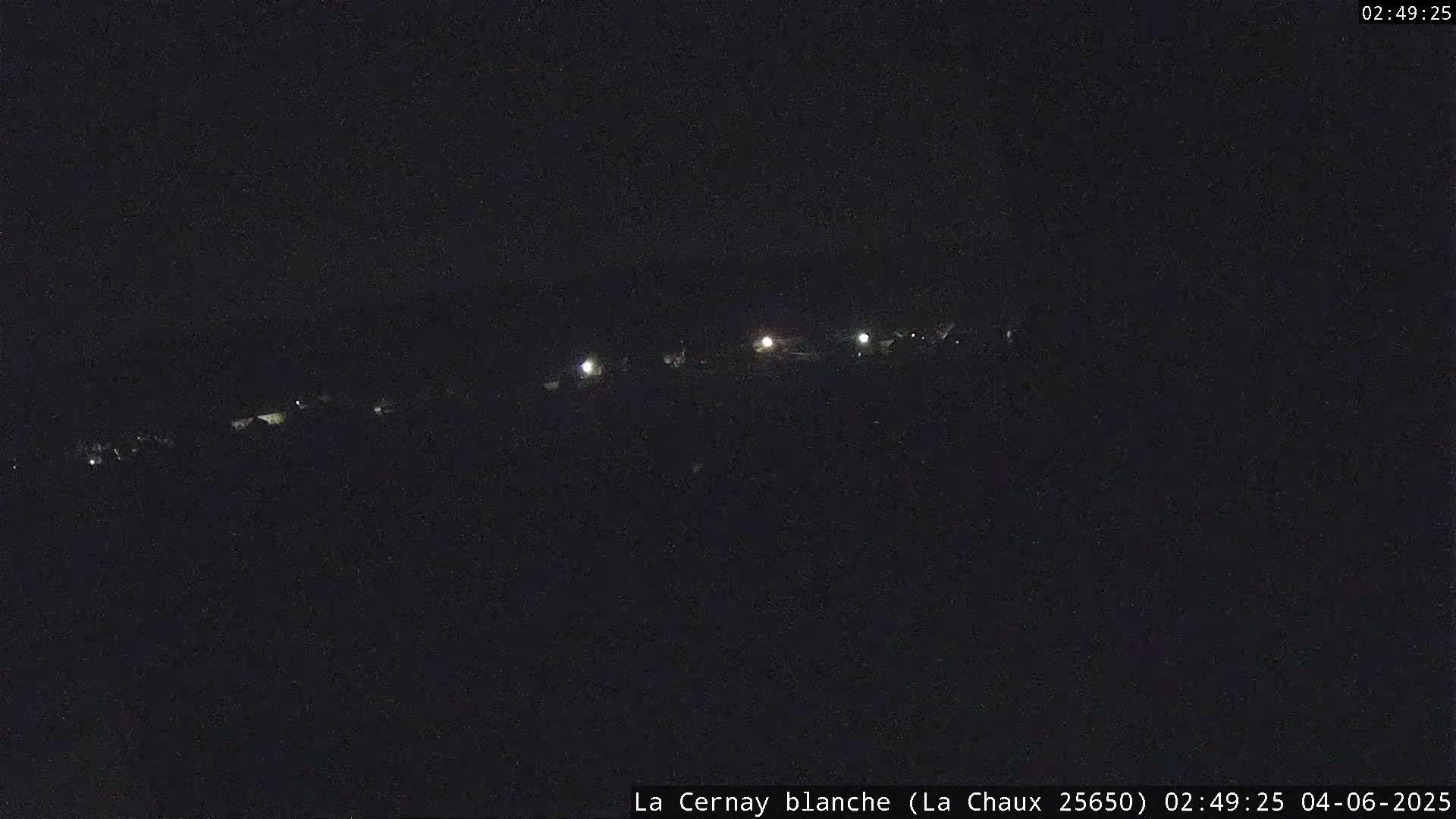 La Cernay Blanche Ski & Sport Area - La Chaux Village Live Cam - Pontarlier, Doubs, Bourgogne-Franche-Comte, France
