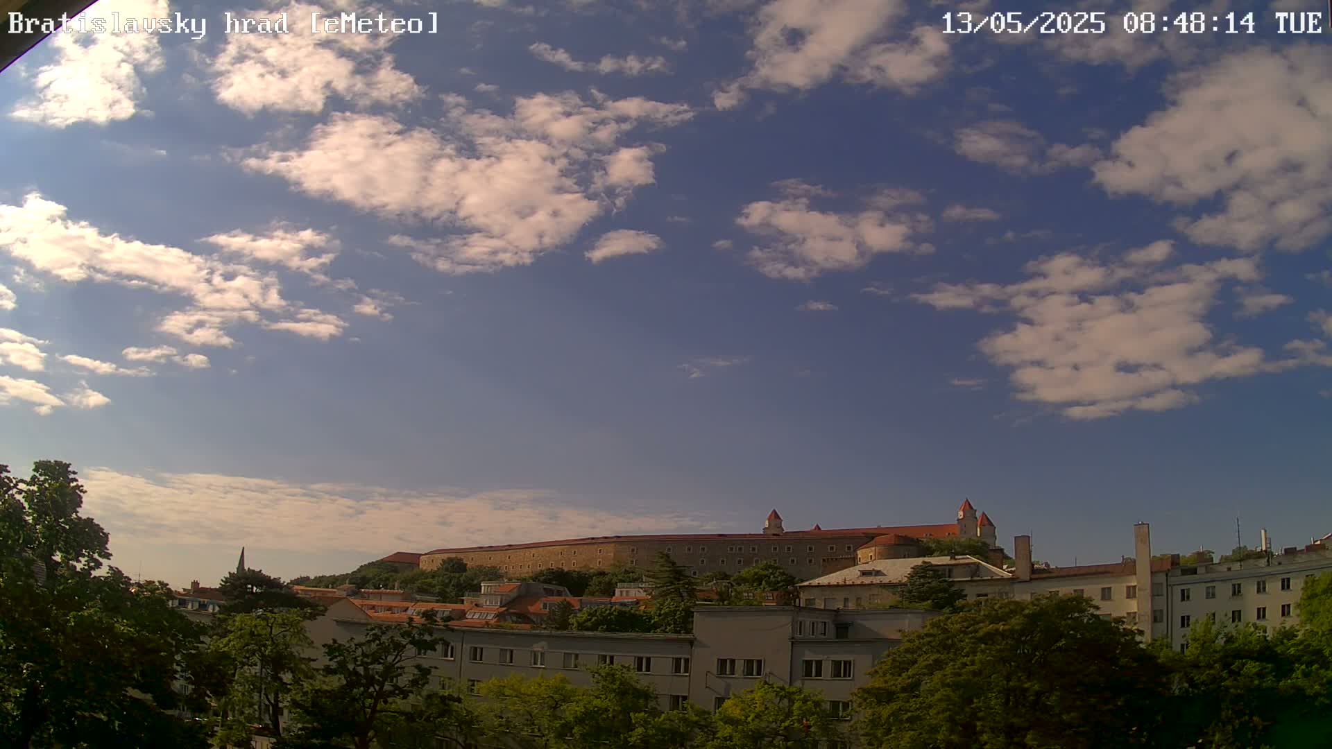 Bratislava Castle (Bratislavsky Hrad) Old Town Live Cam - Stare Mesto, Okres Bratislava I, Bratislava, Slovakia