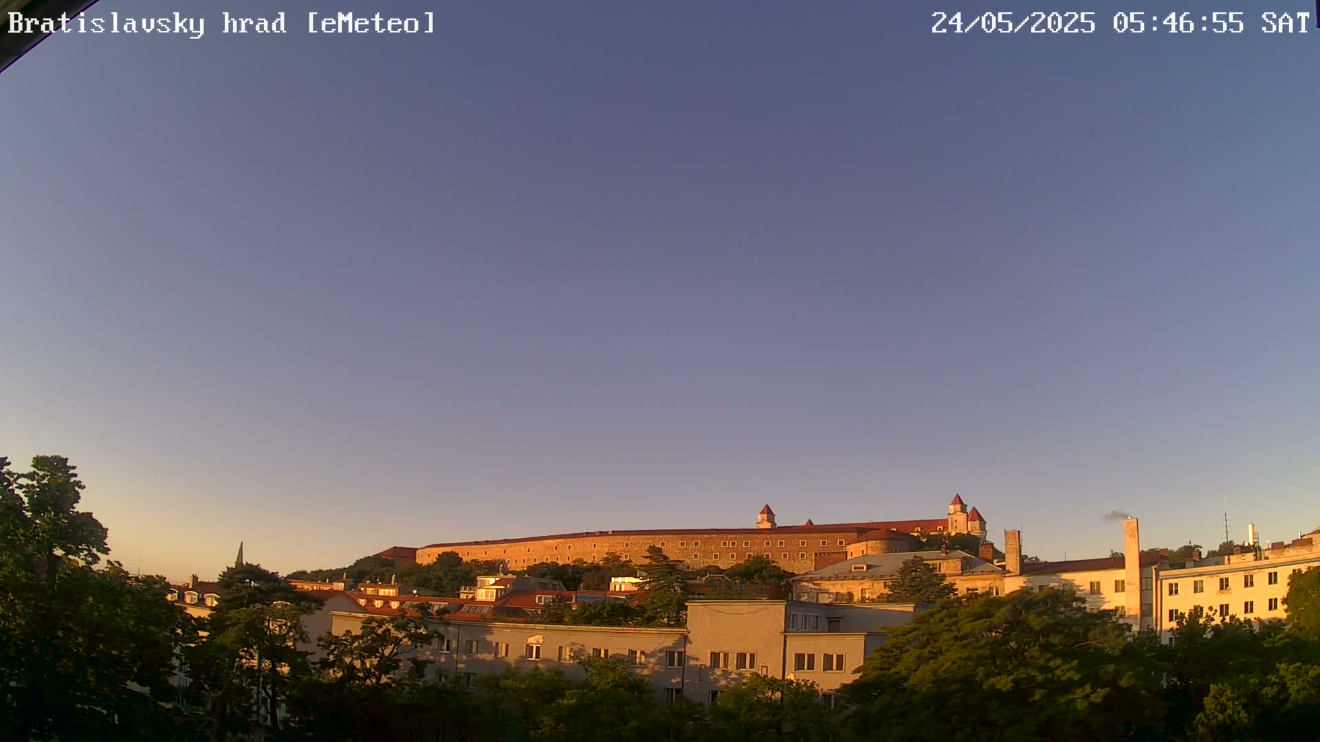 Bratislava Castle (Bratislavsky Hrad) Old Town Live Cam - Stare Mesto, Okres Bratislava I, Bratislava, Slovakia