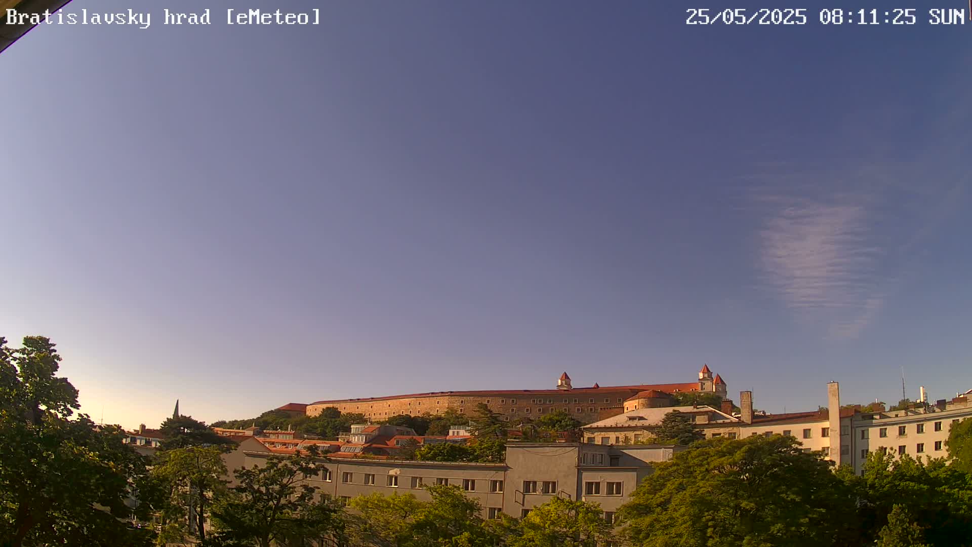 Bratislava Castle (Bratislavsky Hrad) Old Town Live Cam - Stare Mesto, Okres Bratislava I, Bratislava, Slovakia
