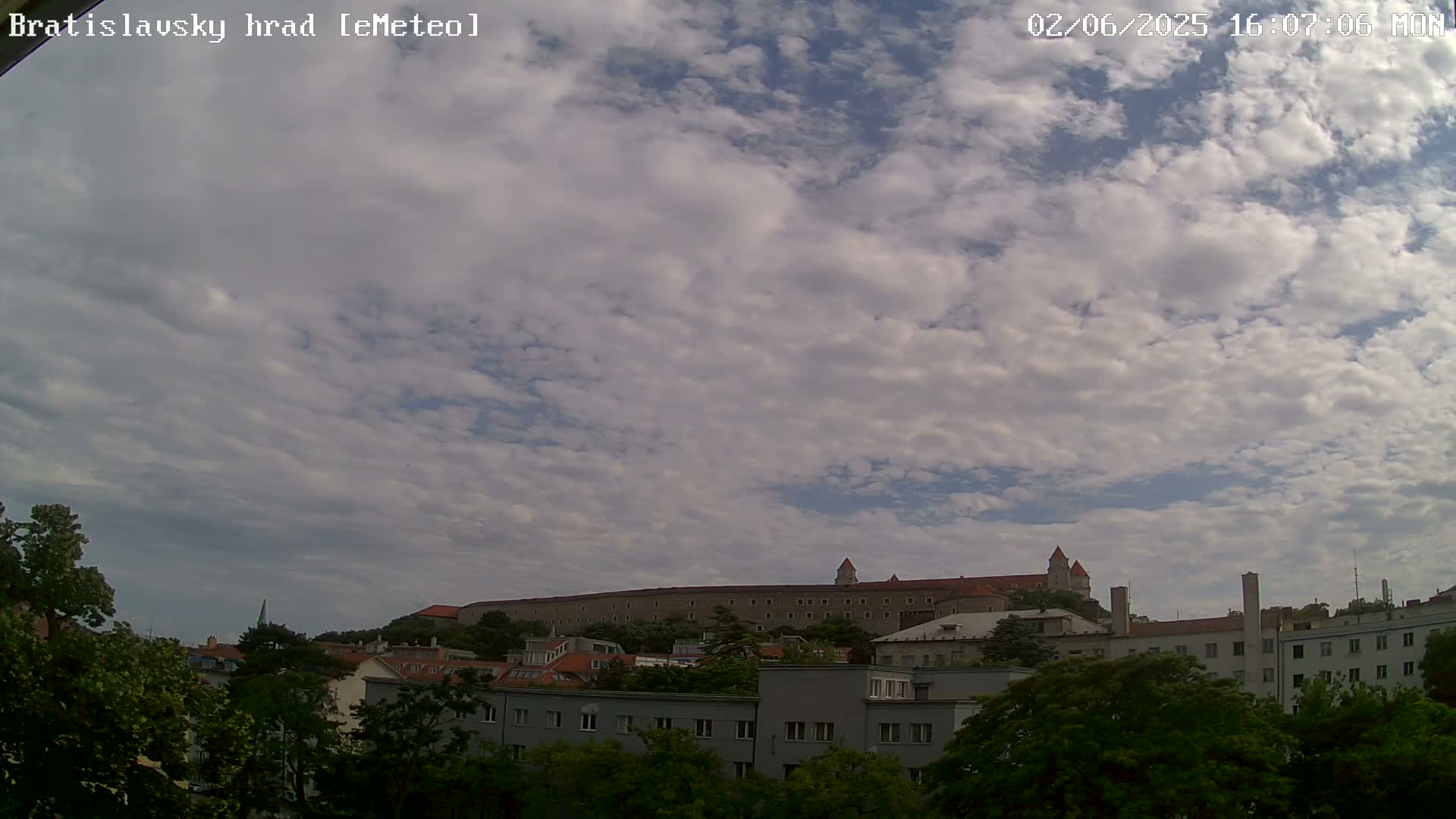 Bratislava Castle (Bratislavsky Hrad) Old Town Live Cam - Stare Mesto, Okres Bratislava I, Bratislava, Slovakia