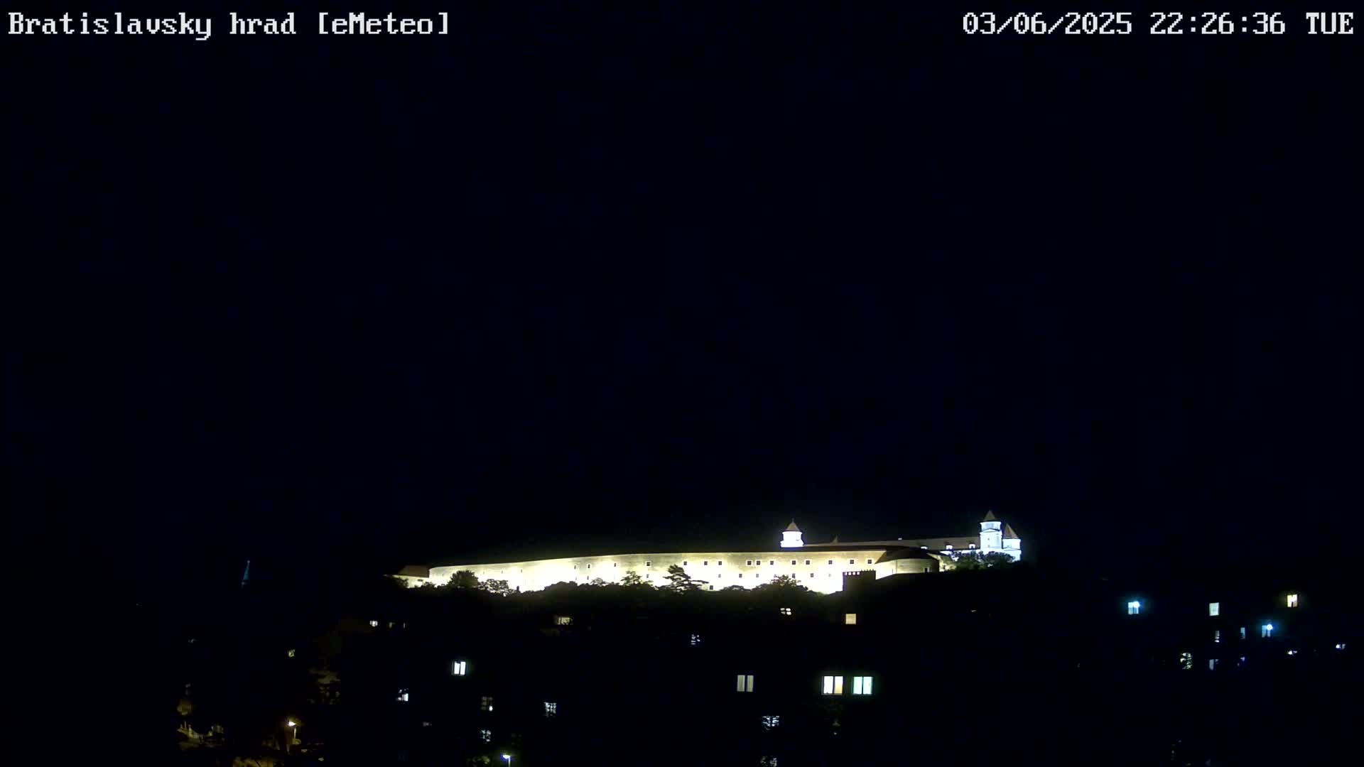 Bratislava Castle (Bratislavsky Hrad) Old Town Live Cam - Stare Mesto, Okres Bratislava I, Bratislava, Slovakia