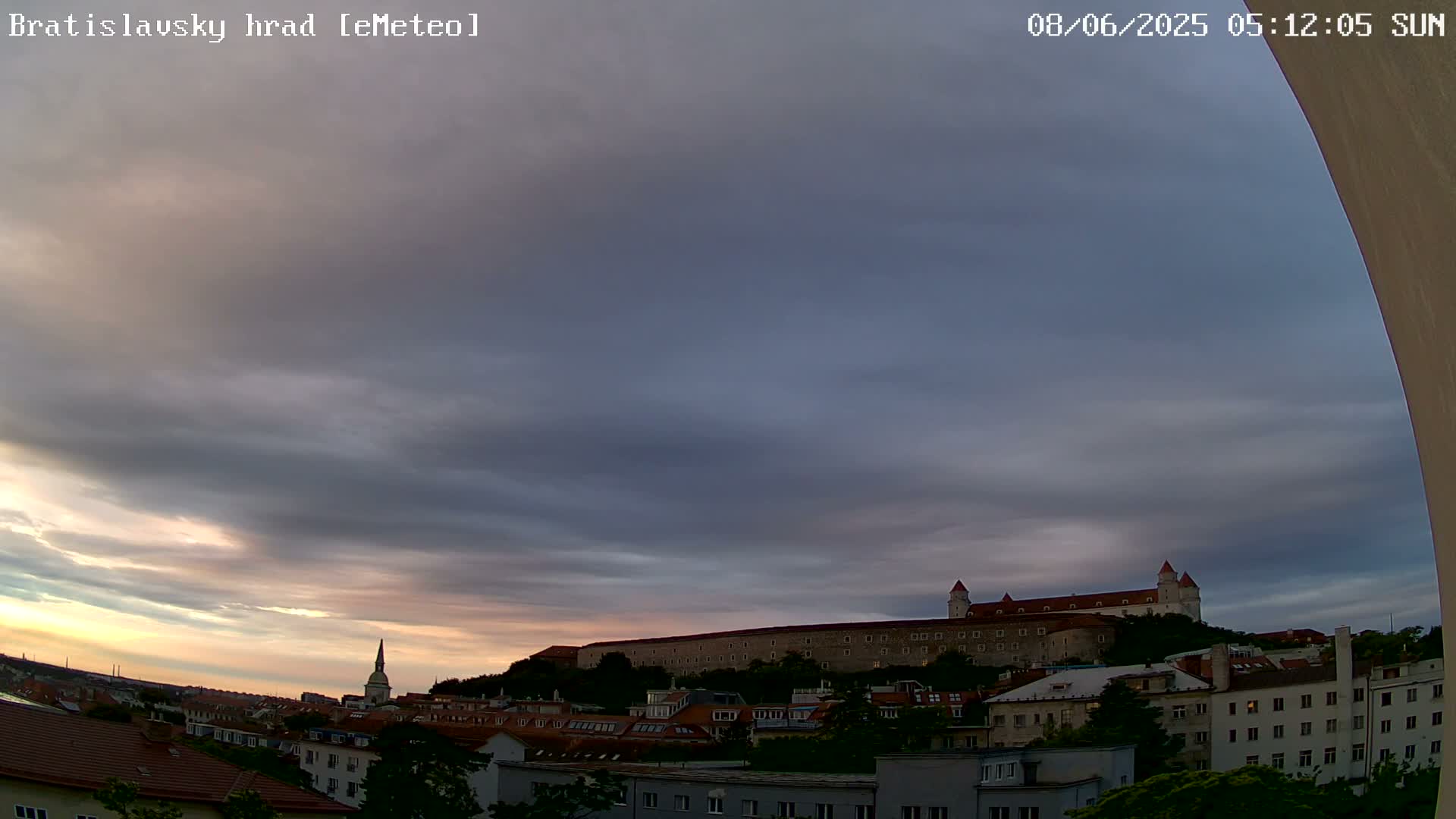 Bratislava Castle (Bratislavsky Hrad) Old Town Live Cam - Stare Mesto, Okres Bratislava I, Bratislava, Slovakia