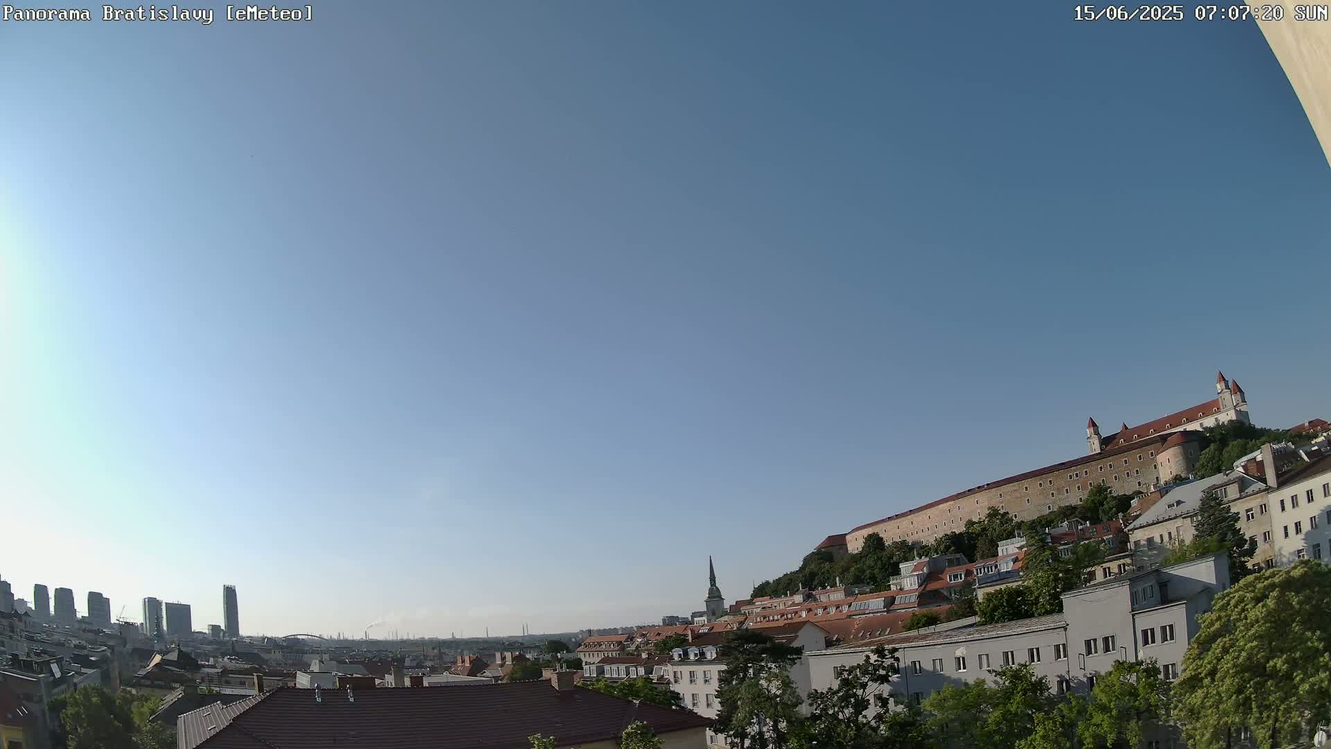Bratislava Castle (Bratislavsky Hrad) Old Town Live Cam - Stare Mesto, Okres Bratislava I, Bratislava, Slovakia