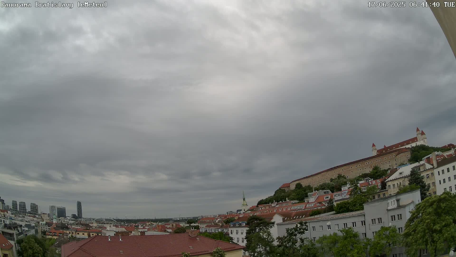 Bratislava Castle (Bratislavsky Hrad) Old Town Live Cam - Stare Mesto, Okres Bratislava I, Bratislava, Slovakia