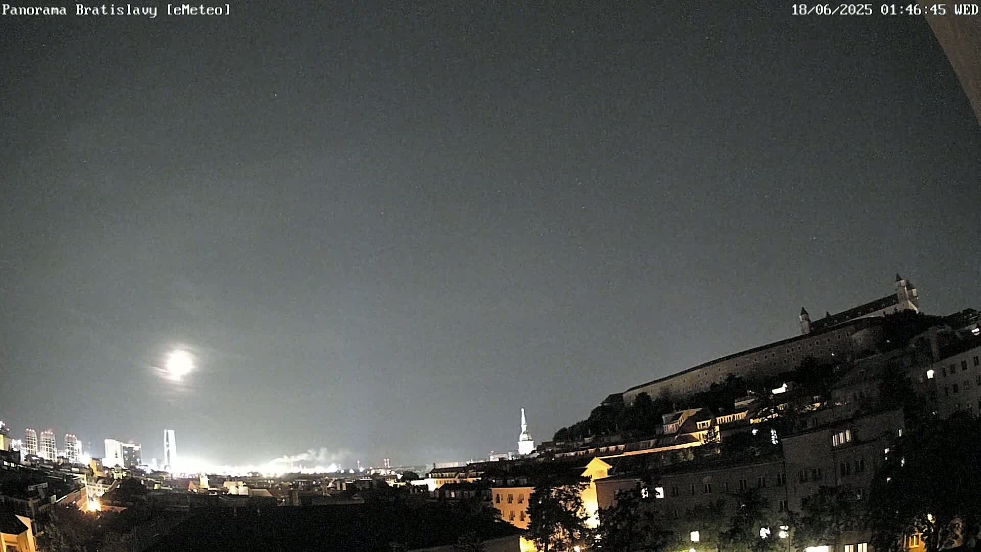 Bratislava Castle (Bratislavsky Hrad) Old Town Live Cam - Stare Mesto, Okres Bratislava I, Bratislava, Slovakia