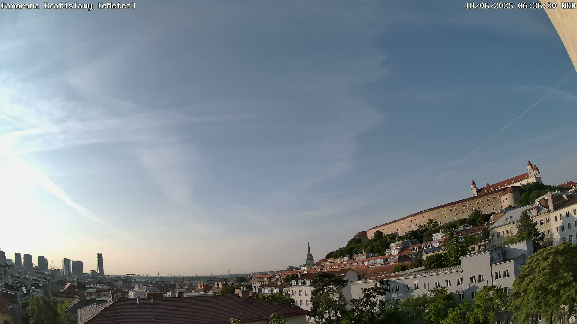 Bratislava Castle (Bratislavsky Hrad) Old Town Live Cam - Stare Mesto, Okres Bratislava I, Bratislava, Slovakia
