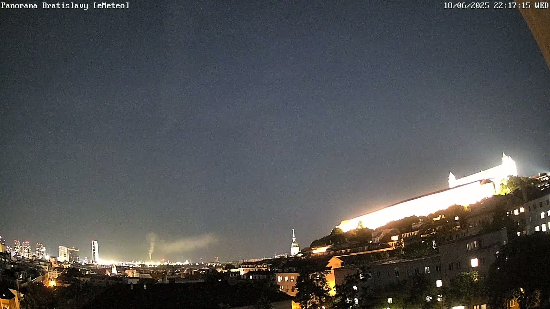Bratislava Castle (Bratislavsky Hrad) Old Town Live Cam - Stare Mesto, Okres Bratislava I, Bratislava, Slovakia