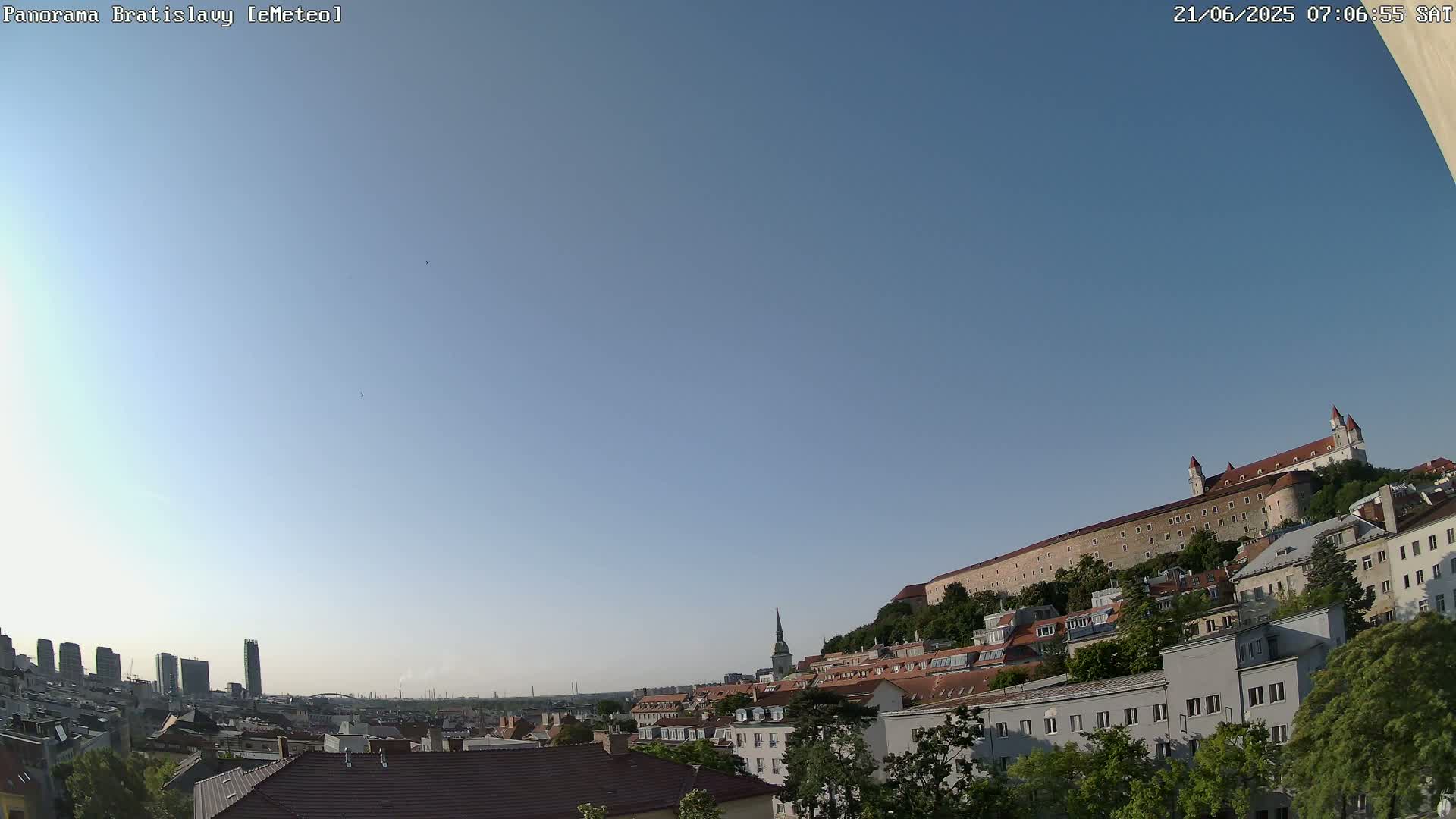 Bratislava Castle (Bratislavsky Hrad) Old Town Live Cam - Stare Mesto, Okres Bratislava I, Bratislava, Slovakia