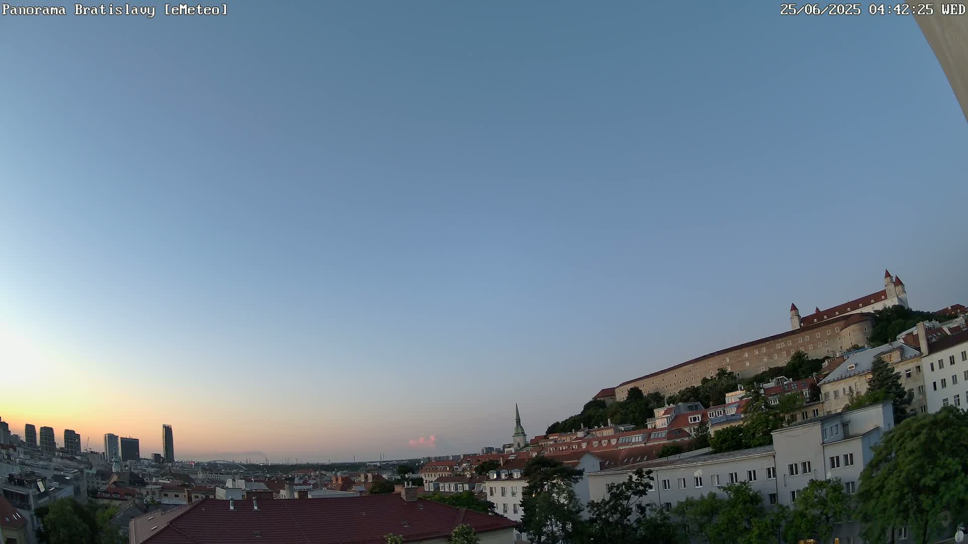 Bratislava Castle (Bratislavsky Hrad) Old Town Live Cam - Stare Mesto, Okres Bratislava I, Bratislava, Slovakia