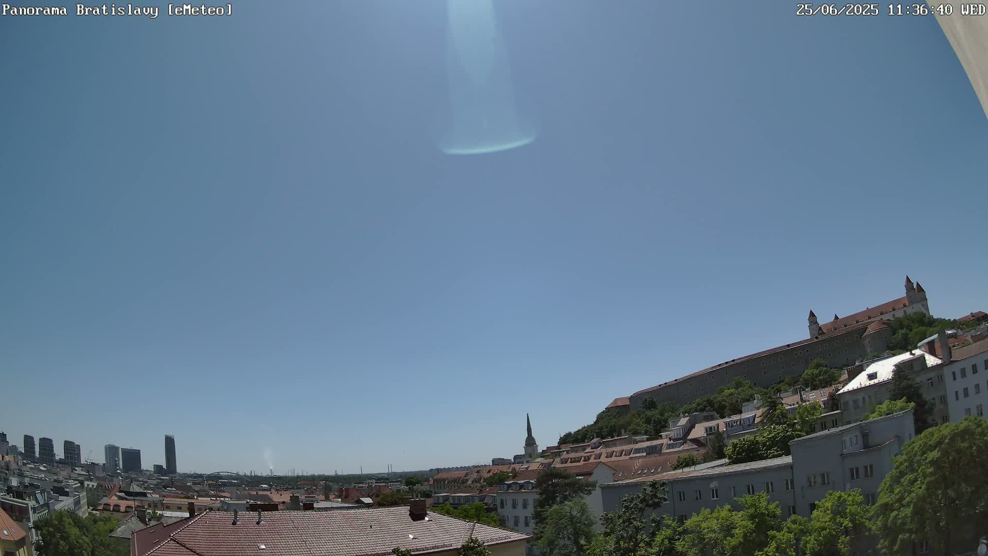 Bratislava Castle (Bratislavsky Hrad) Old Town Live Cam - Stare Mesto, Okres Bratislava I, Bratislava, Slovakia