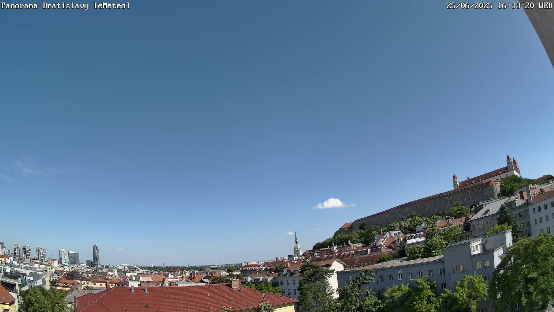 Bratislava Castle (Bratislavsky Hrad) Old Town Live Cam - Stare Mesto, Okres Bratislava I, Bratislava, Slovakia