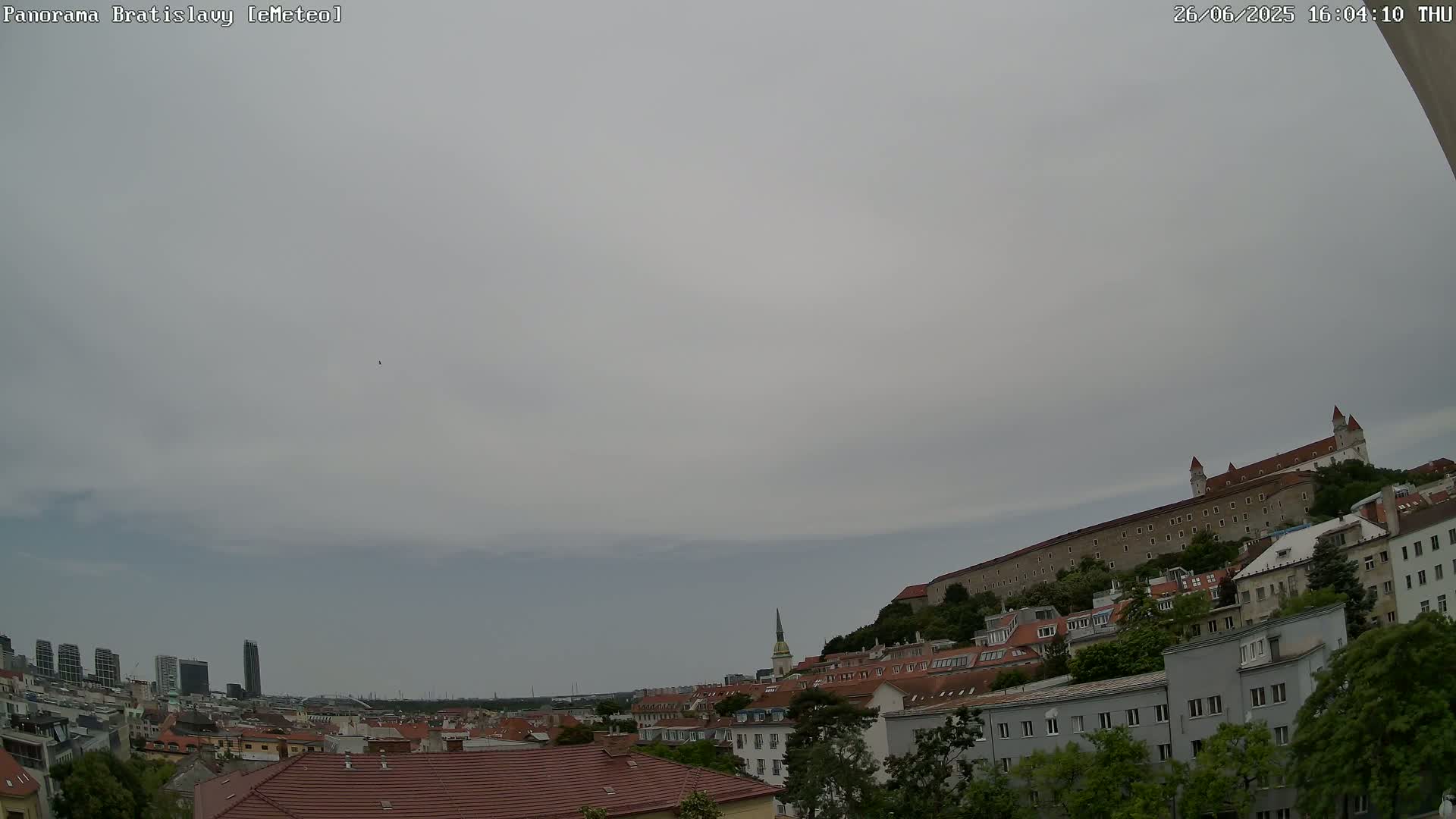 Bratislava Castle (Bratislavsky Hrad) Old Town Live Cam - Stare Mesto, Okres Bratislava I, Bratislava, Slovakia