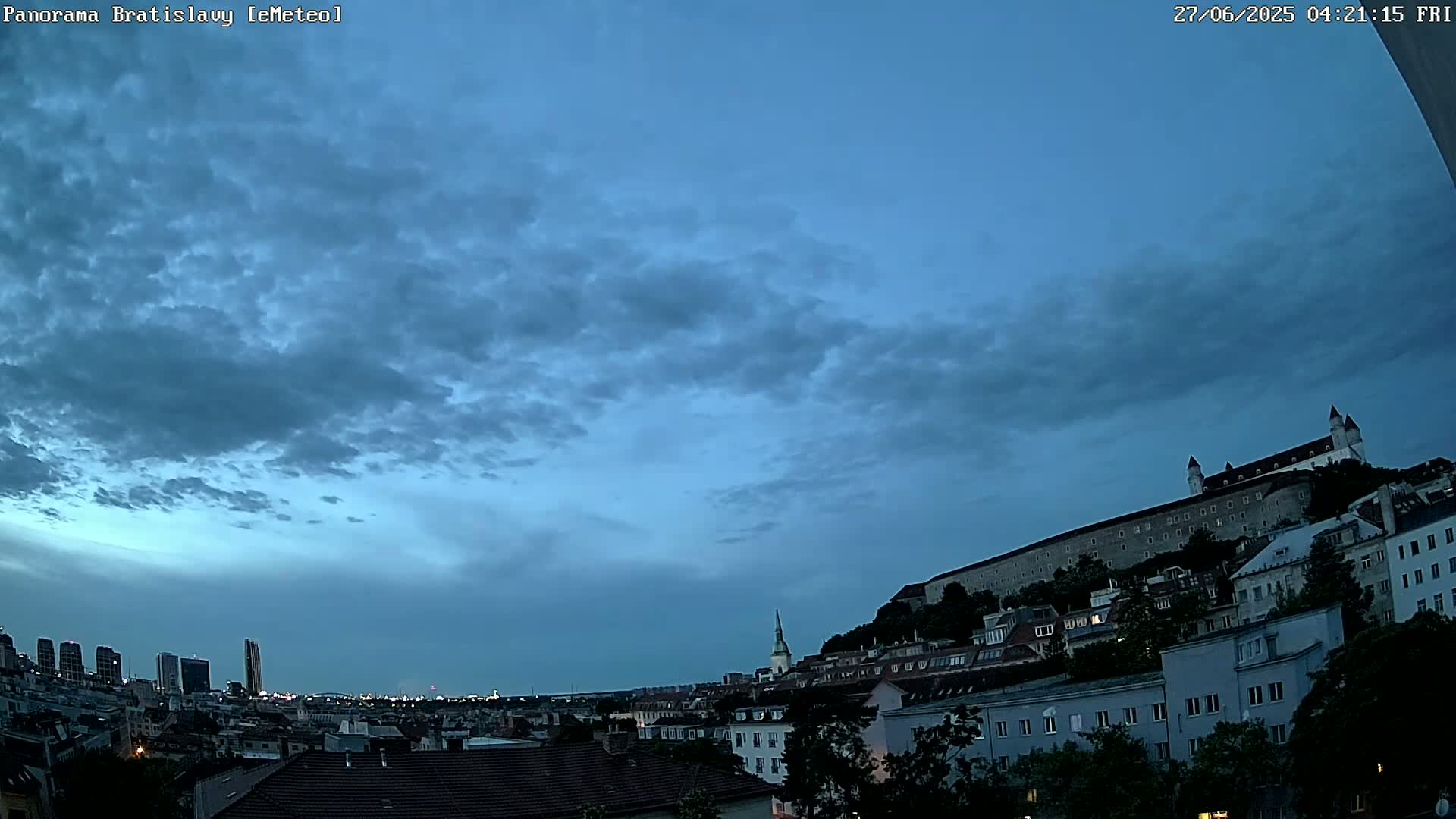 Bratislava City Southeast View Skyline  Live Cam - Stare Mesto, Okres Bratislava I, Bratislava, Slovakia