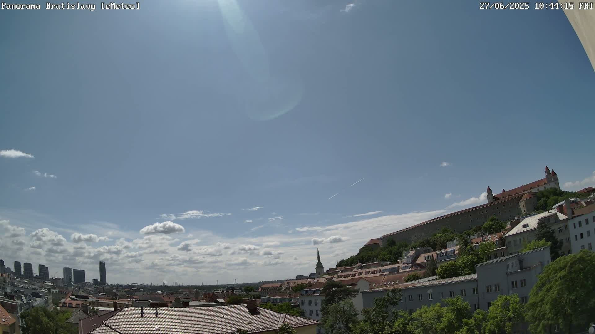 Bratislava City Southeast View Skyline  Live Cam - Stare Mesto, Okres Bratislava I, Bratislava, Slovakia