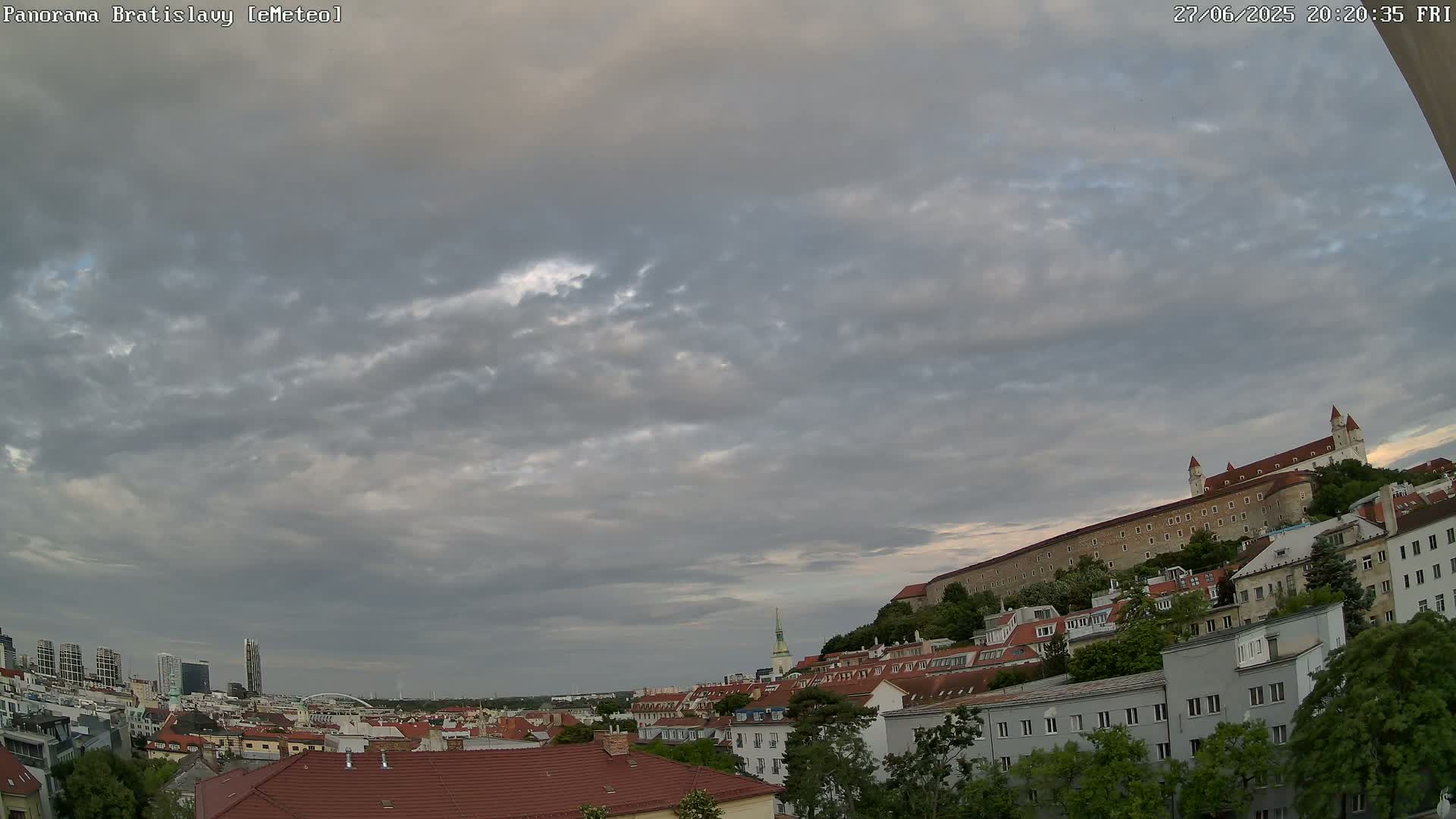Bratislava City Southeast View Skyline  Live Cam - Stare Mesto, Okres Bratislava I, Bratislava, Slovakia