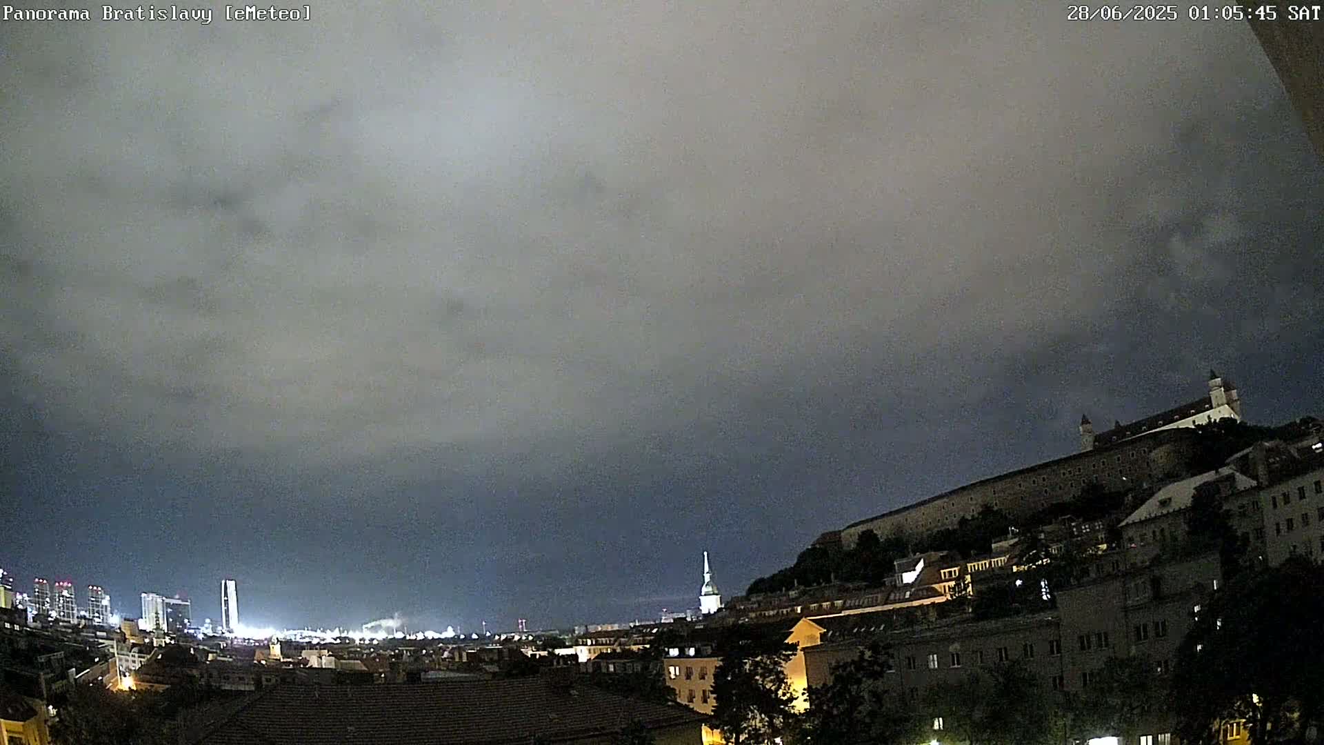 Bratislava City Southeast View Skyline  Live Cam - Stare Mesto, Okres Bratislava I, Bratislava, Slovakia